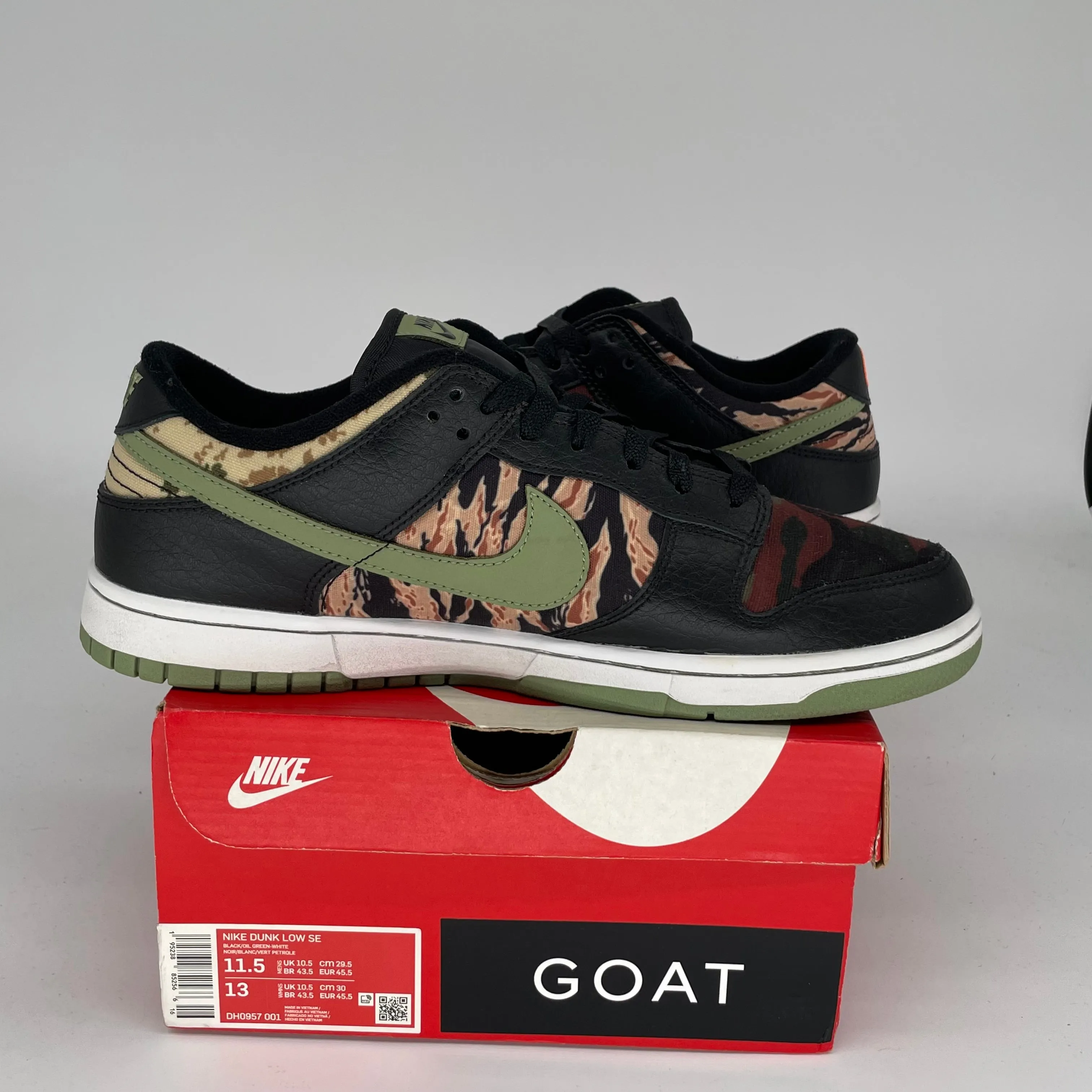NIKE DUNK LOW CRAZY CAMO SIZE 11.5 DH0957-001
