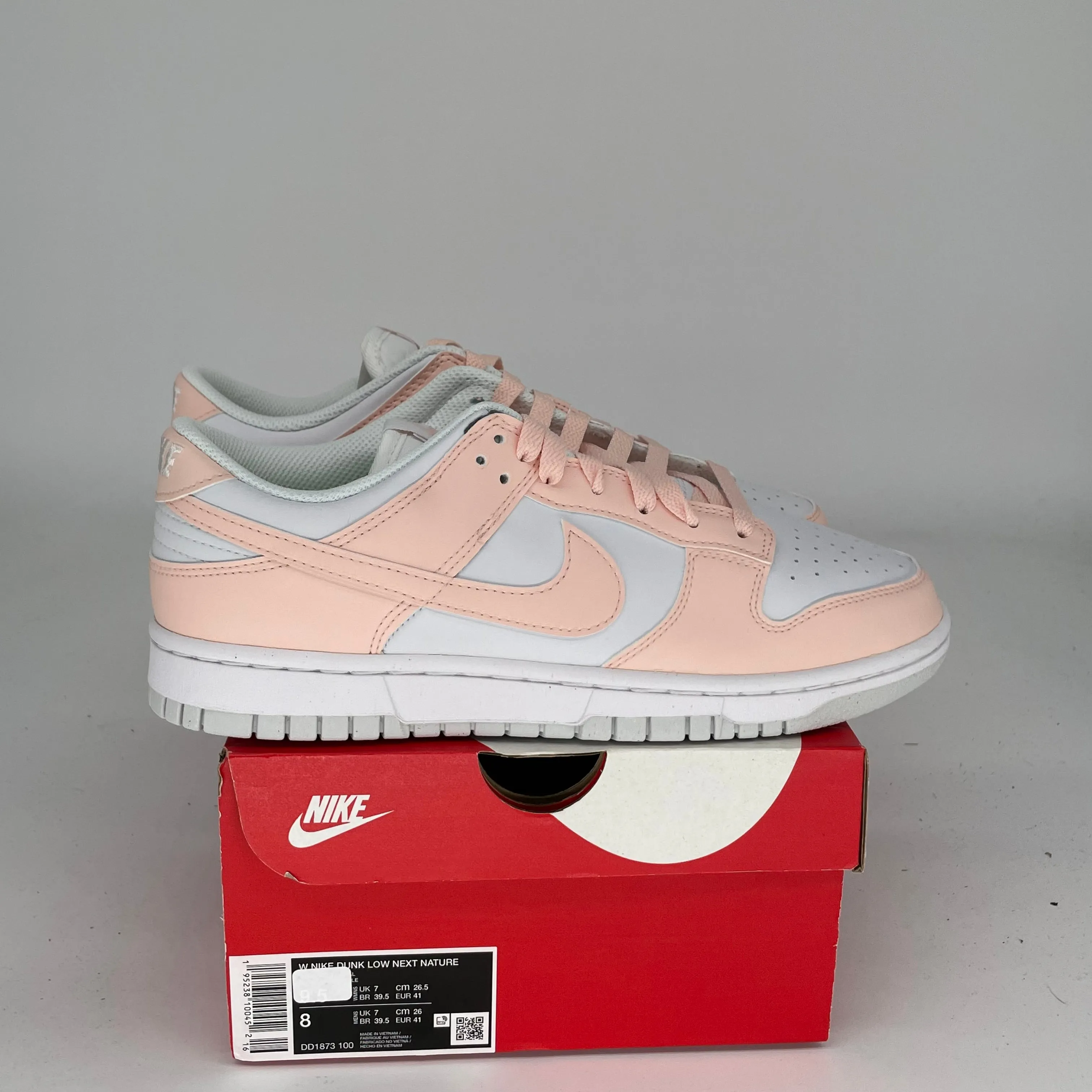 NIKE DUNK LOW NEXT NATURE PALE CORAL W SIZE 8/9.5W DD1873-100