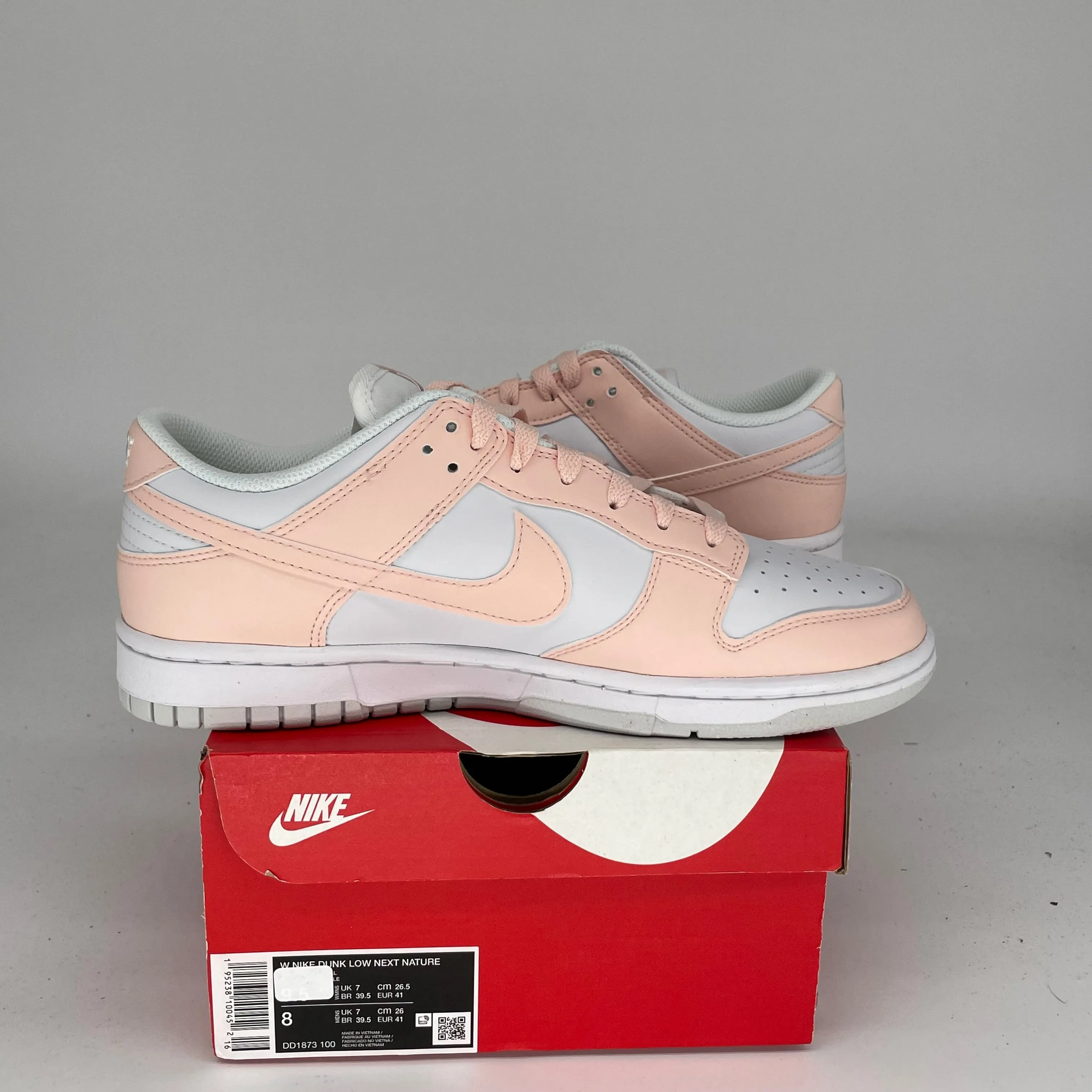NIKE DUNK LOW NEXT NATURE PALE CORAL W SIZE 8/9.5W DD1873-100