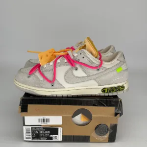 NIKE DUNK LOW OFF WHITE LOT 17 SIZE 10.5 DJ0950-117