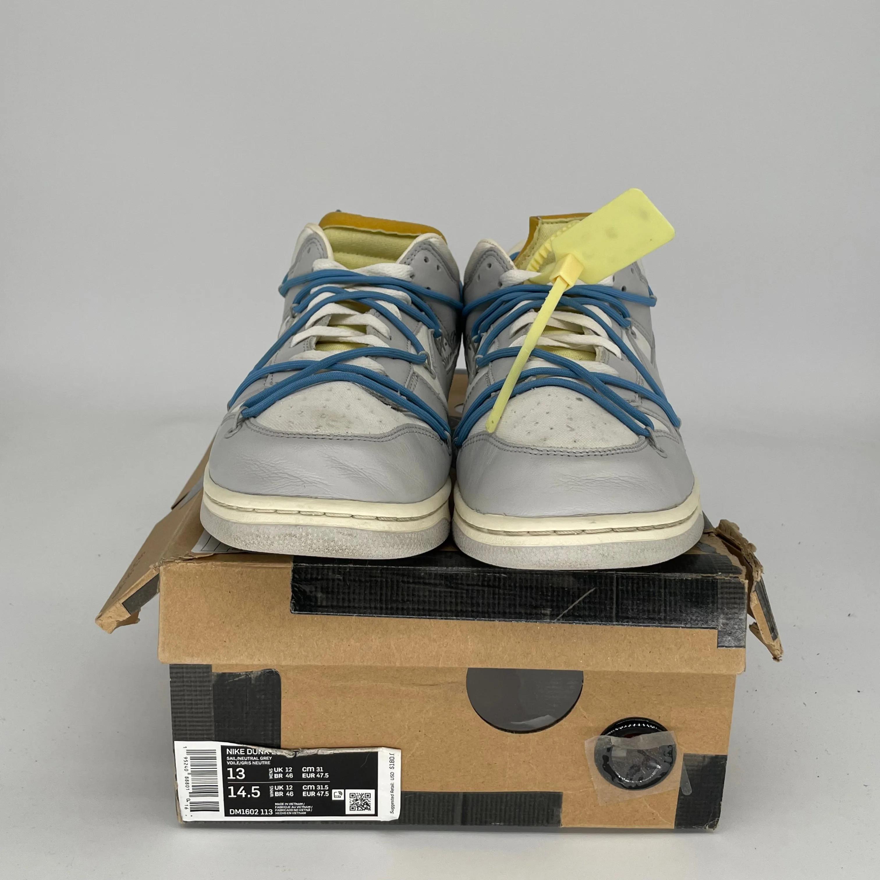 NIKE DUNK LOW OFF WHITE LOT 5 SIZE 13 DM1602-113