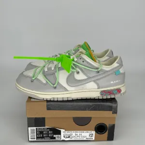 NIKE DUNK LOW OFF WHITE LOT 7 SIZE 11 DM1602-108