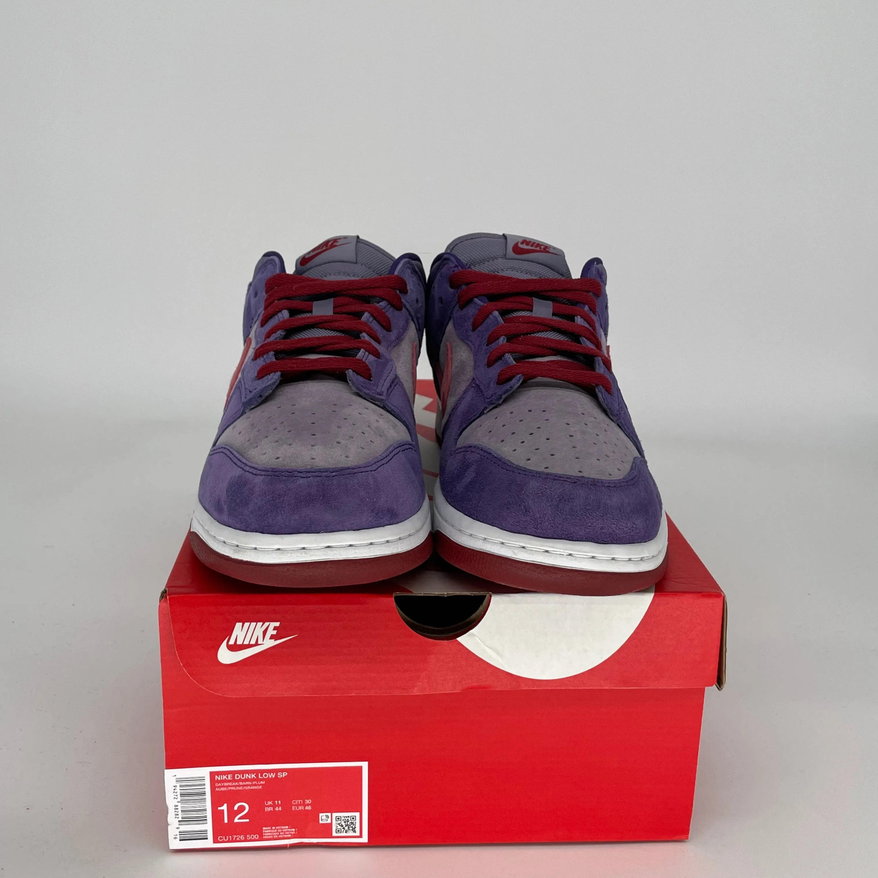 NIKE DUNK LOW PLUM SIZE 12 CU1726-500