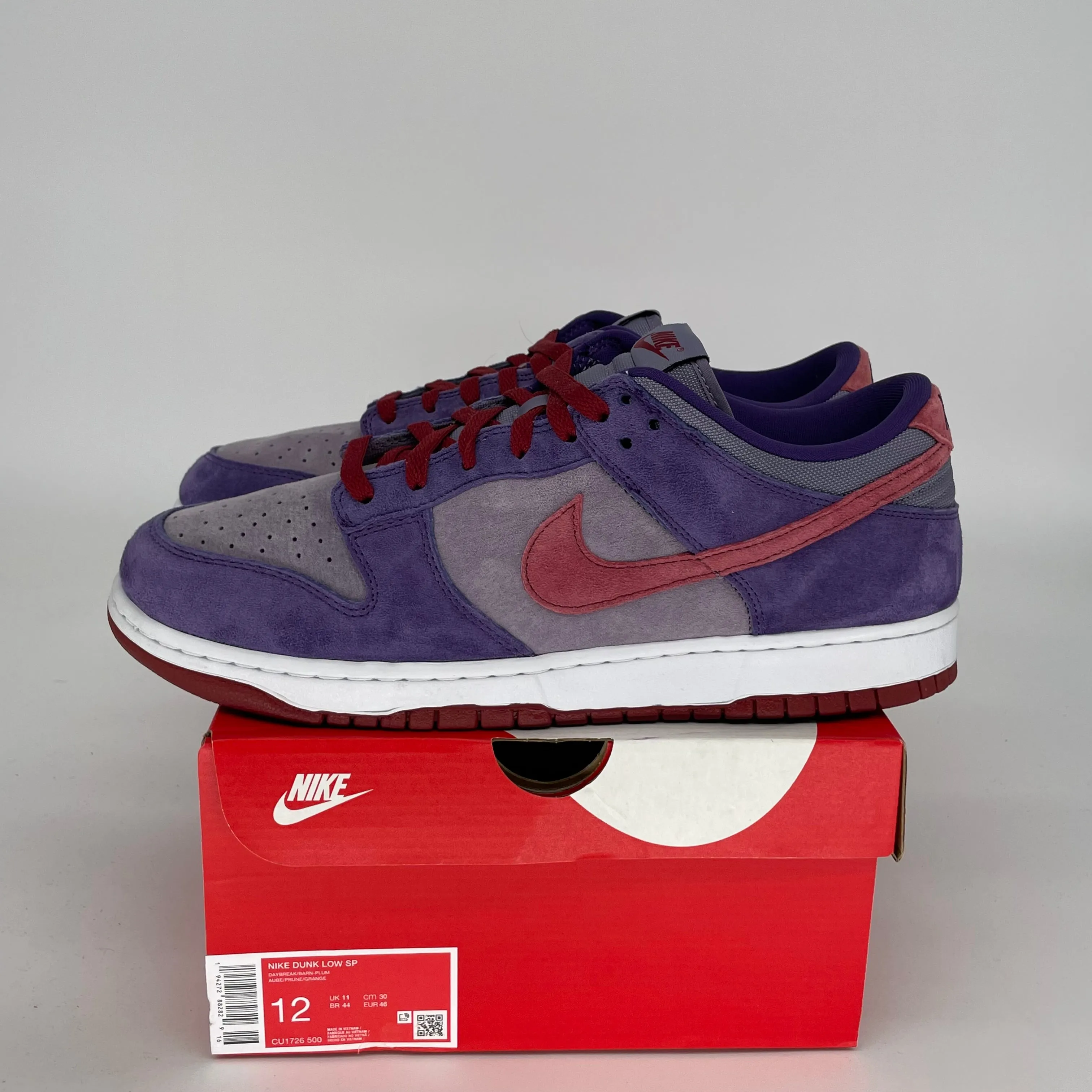 NIKE DUNK LOW PLUM SIZE 12 CU1726-500