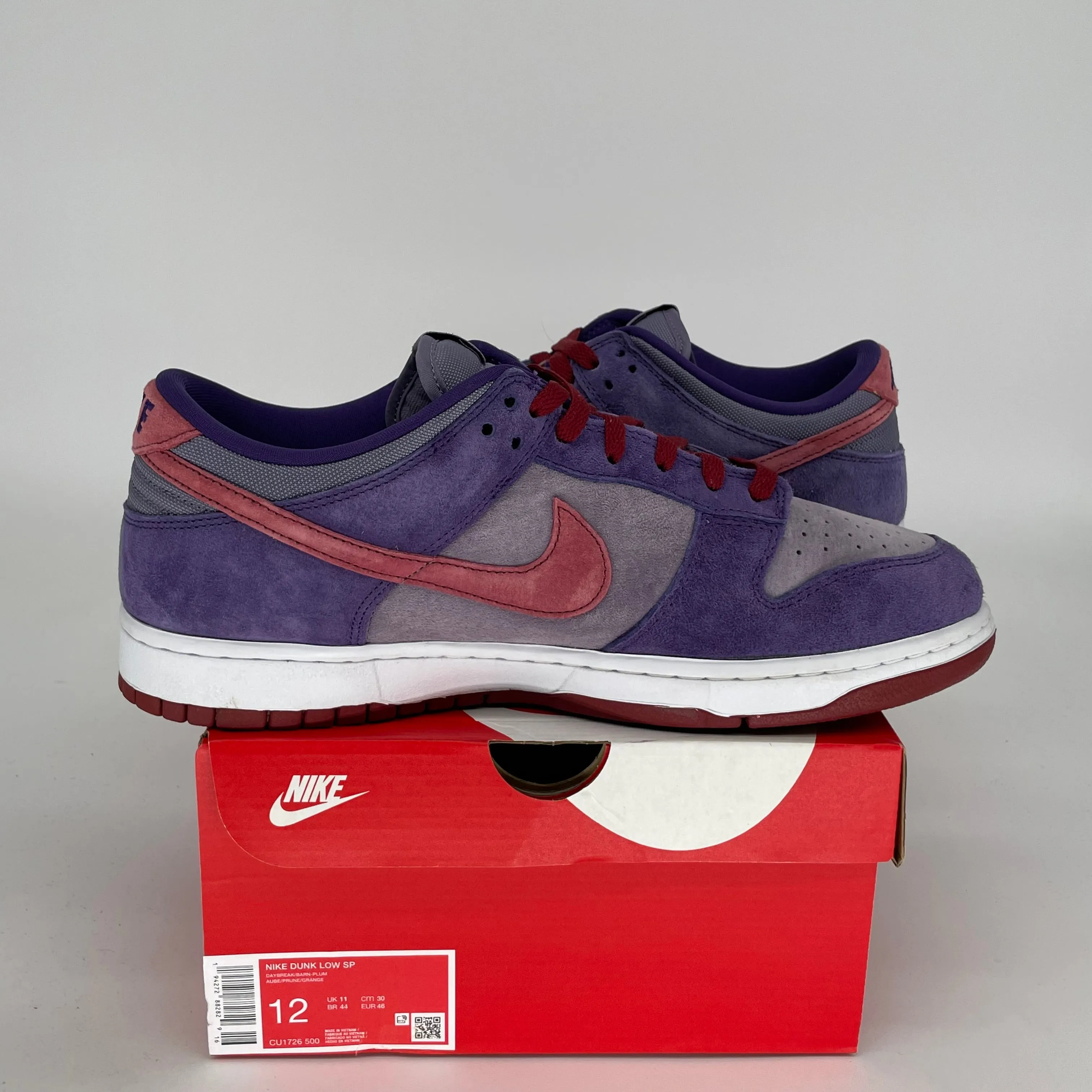NIKE DUNK LOW PLUM SIZE 12 CU1726-500
