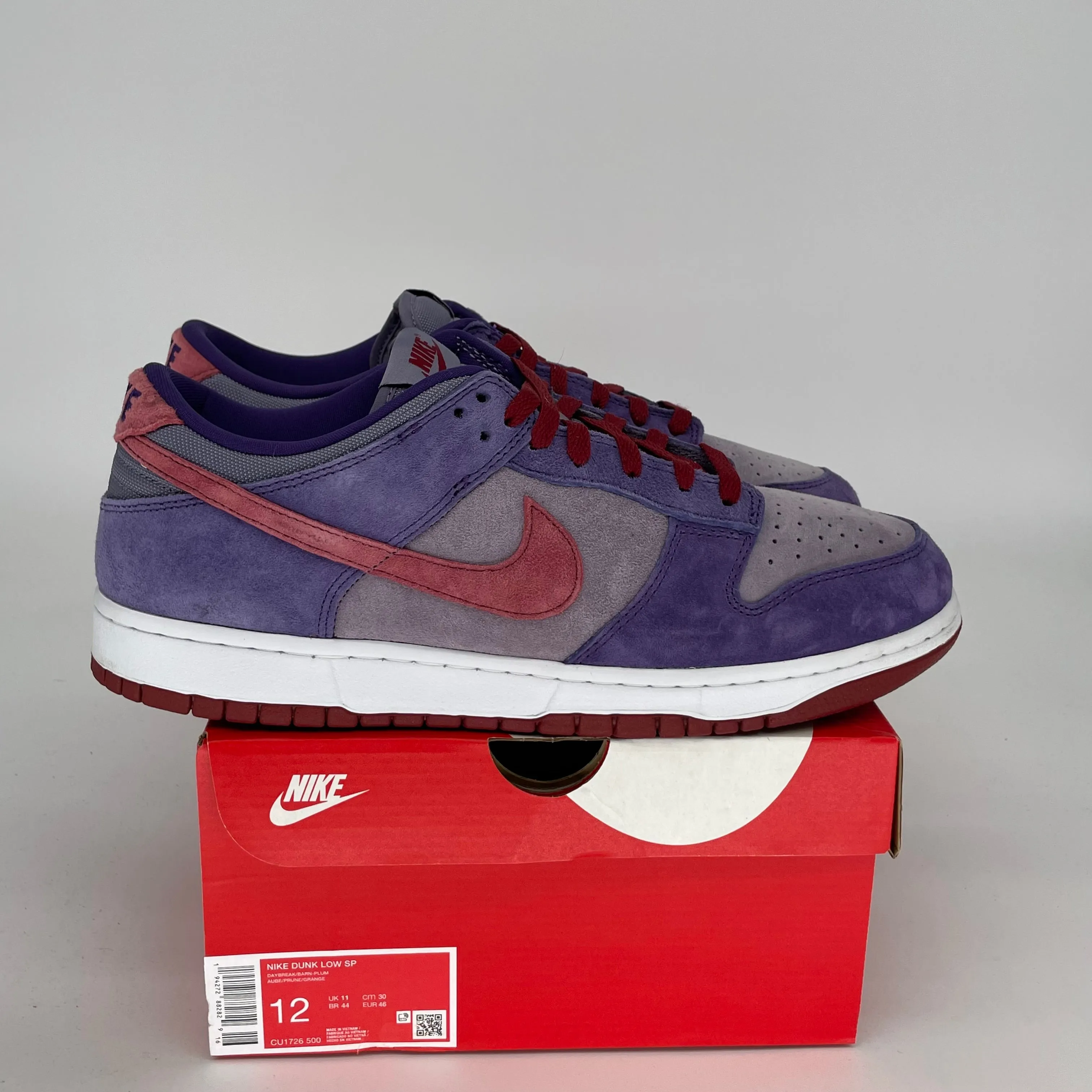 NIKE DUNK LOW PLUM SIZE 12 CU1726-500