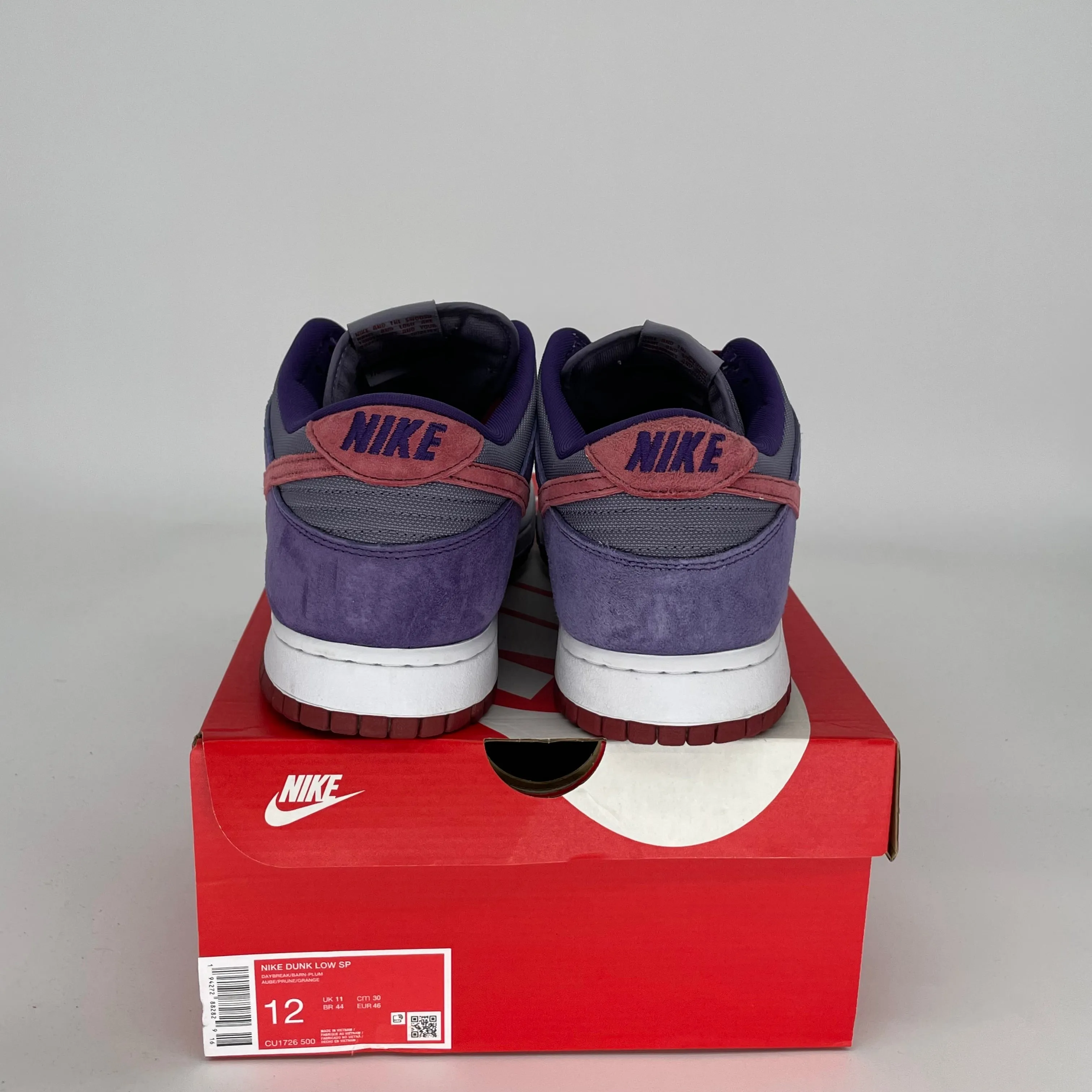 NIKE DUNK LOW PLUM SIZE 12 CU1726-500