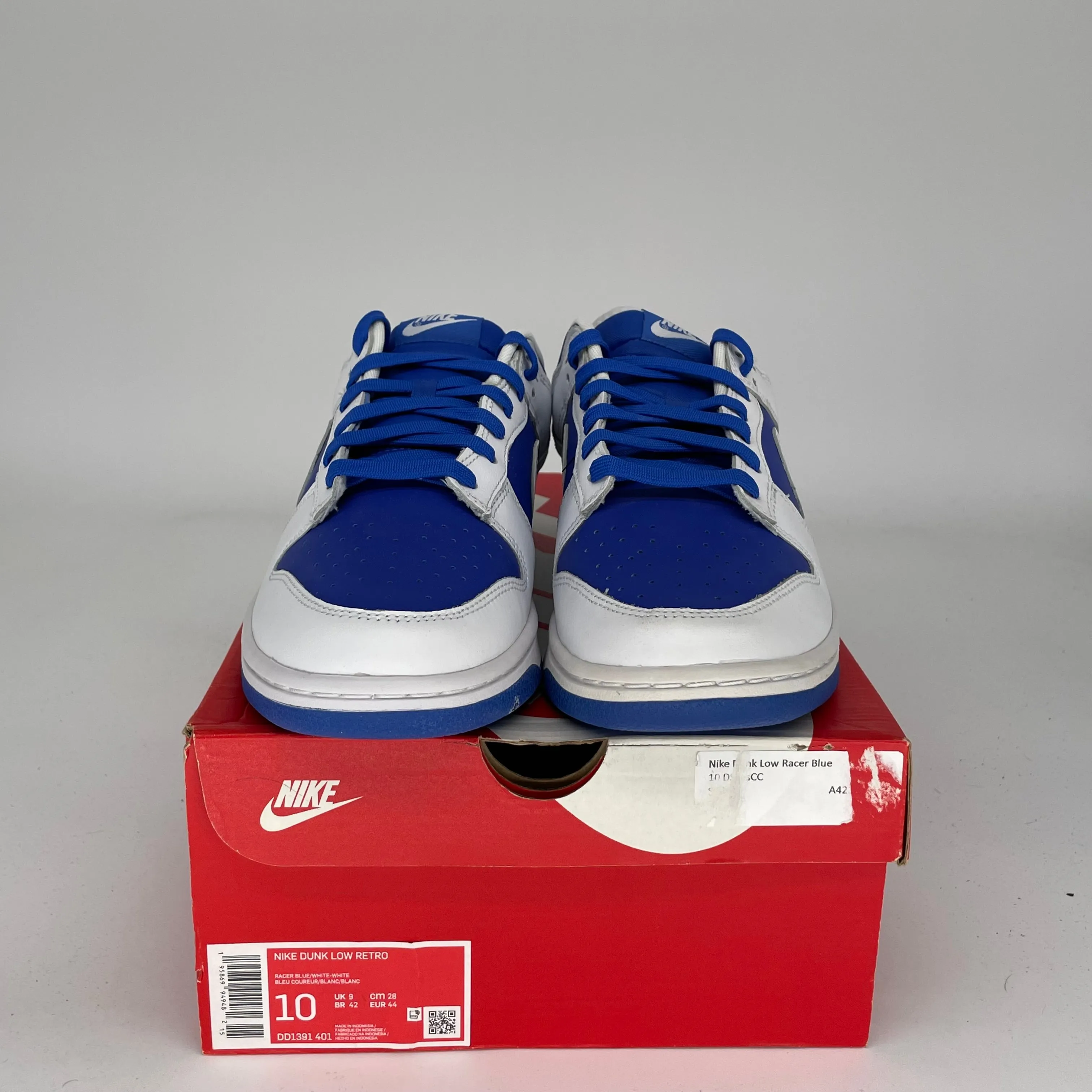 NIKE DUNK LOW RACER BLUE SIZE 10 DD1391-401