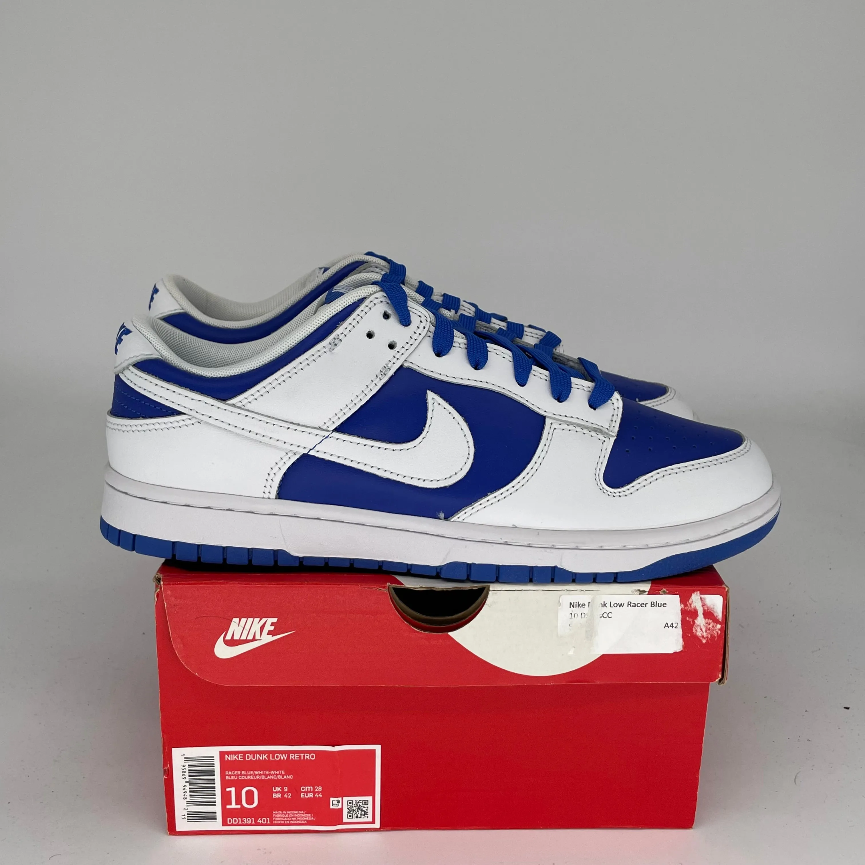 NIKE DUNK LOW RACER BLUE SIZE 10 DD1391-401