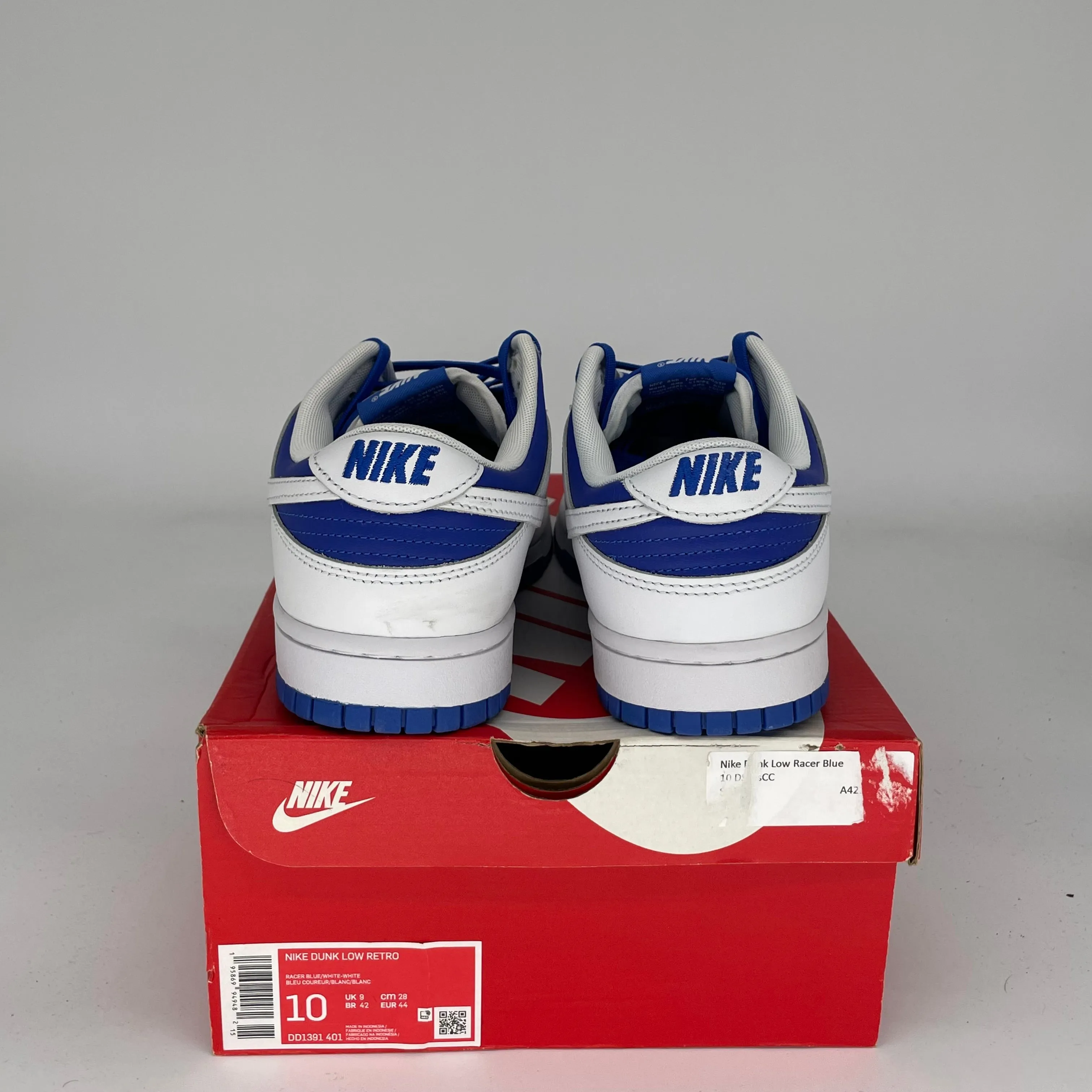 NIKE DUNK LOW RACER BLUE SIZE 10 DD1391-401