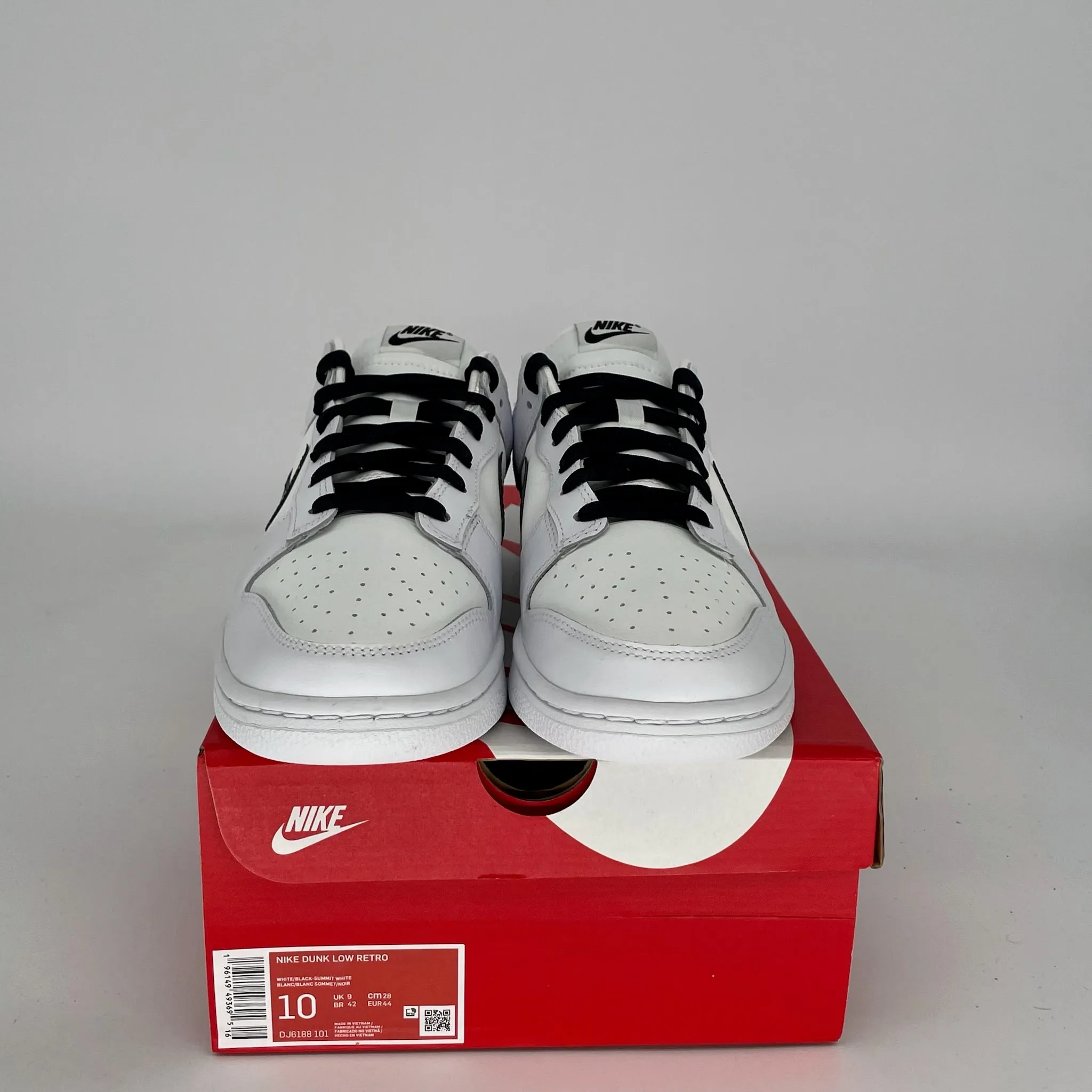 NIKE DUNK LOW REVERSE PANDA SIZE 10 DJ6188-101