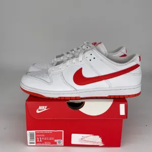 NIKE DUNK LOW WHITE PICANTE RED SIZE 11.5 DV0831-103