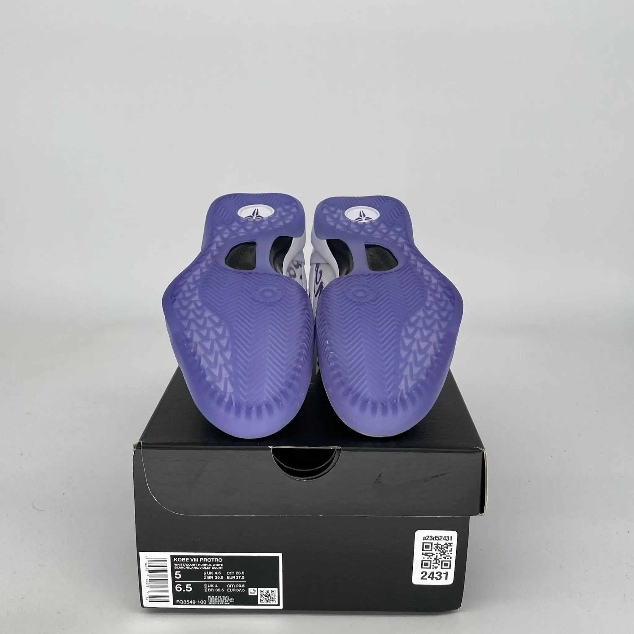 NIKE KOBE 8 PROTRO COURT PURPLE SIZE 5 FQ3549-100