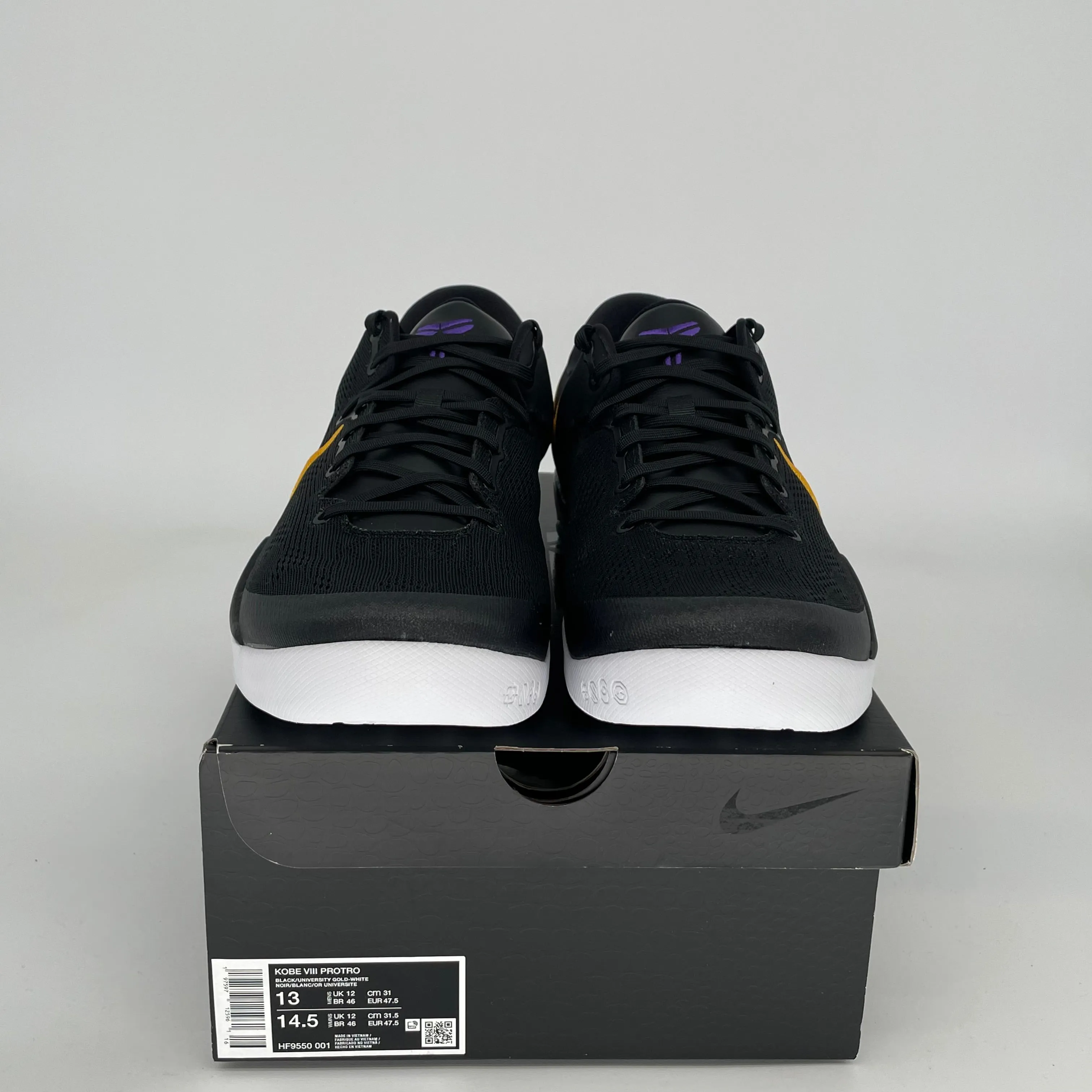 NIKE KOBE 8 PROTRO LAKERS AWAY SIZE 13 HF9550-001