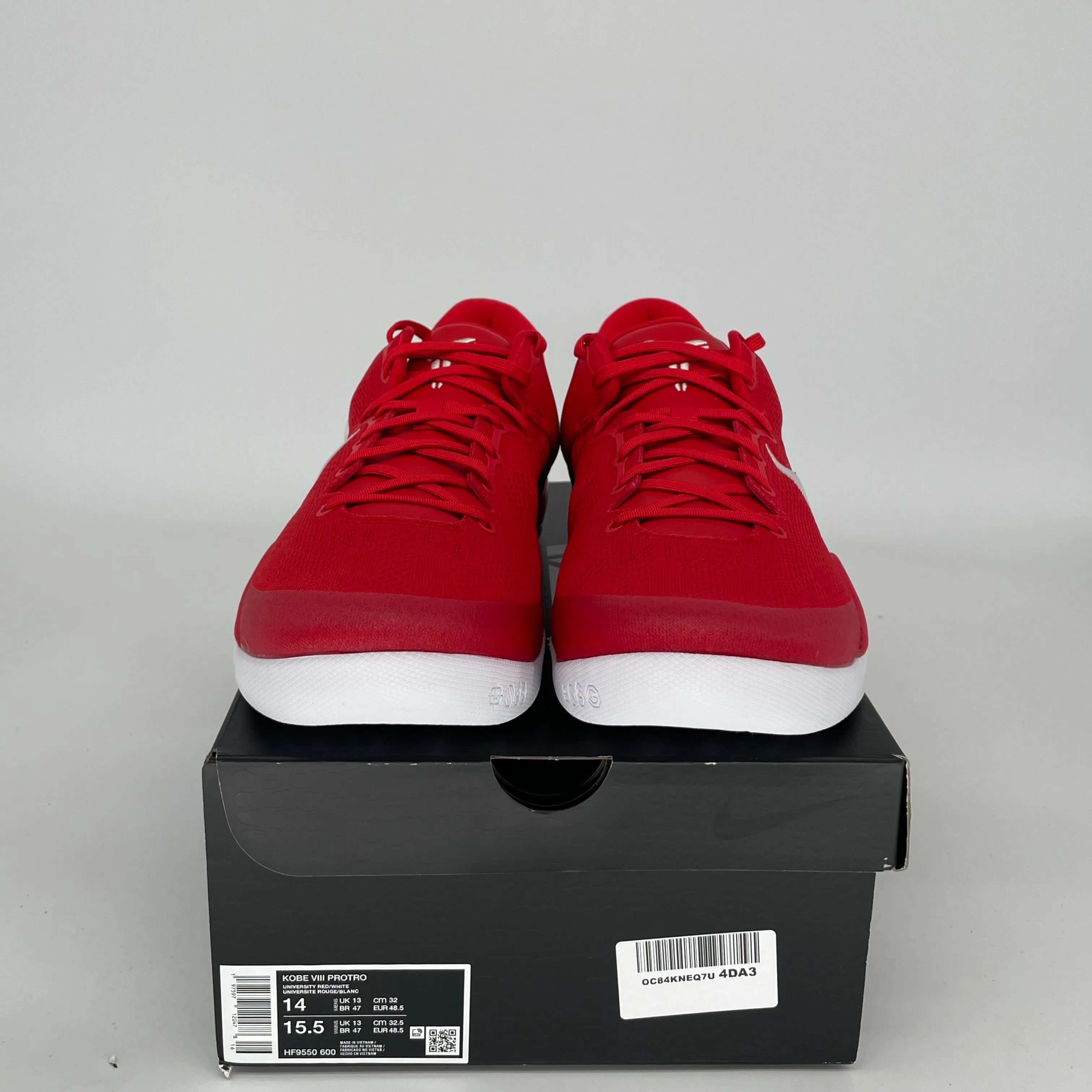 NIKE KOBE 8 PROTRO UNIVERSITY RED SIZE 14 HF9550-600