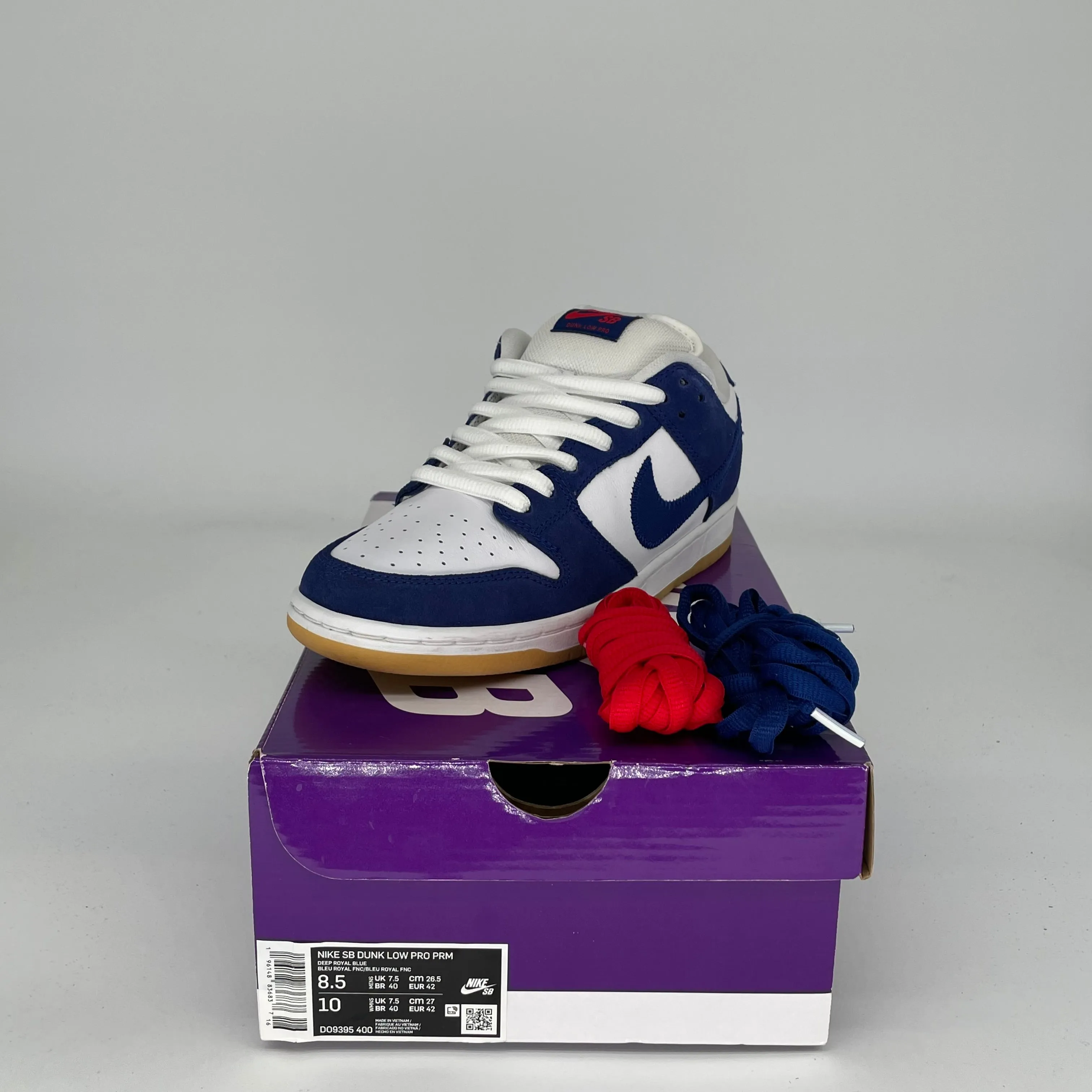 NIKE SB DUNK LOW LA DODGERS SIZE 8.5 DO9395-400