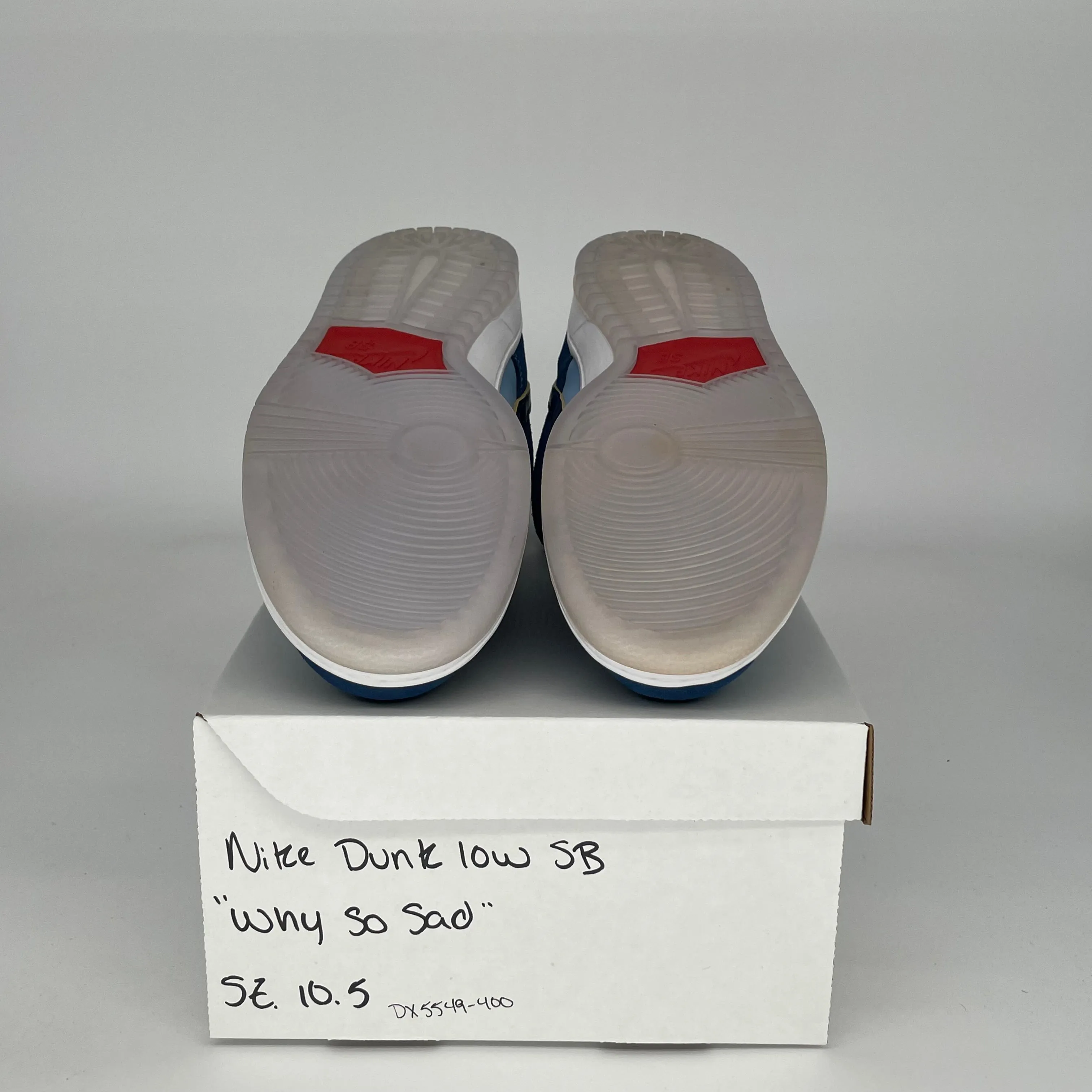 NIKE SB DUNK LOW WHY SO SAD SIZE 10.5 DX5549-400