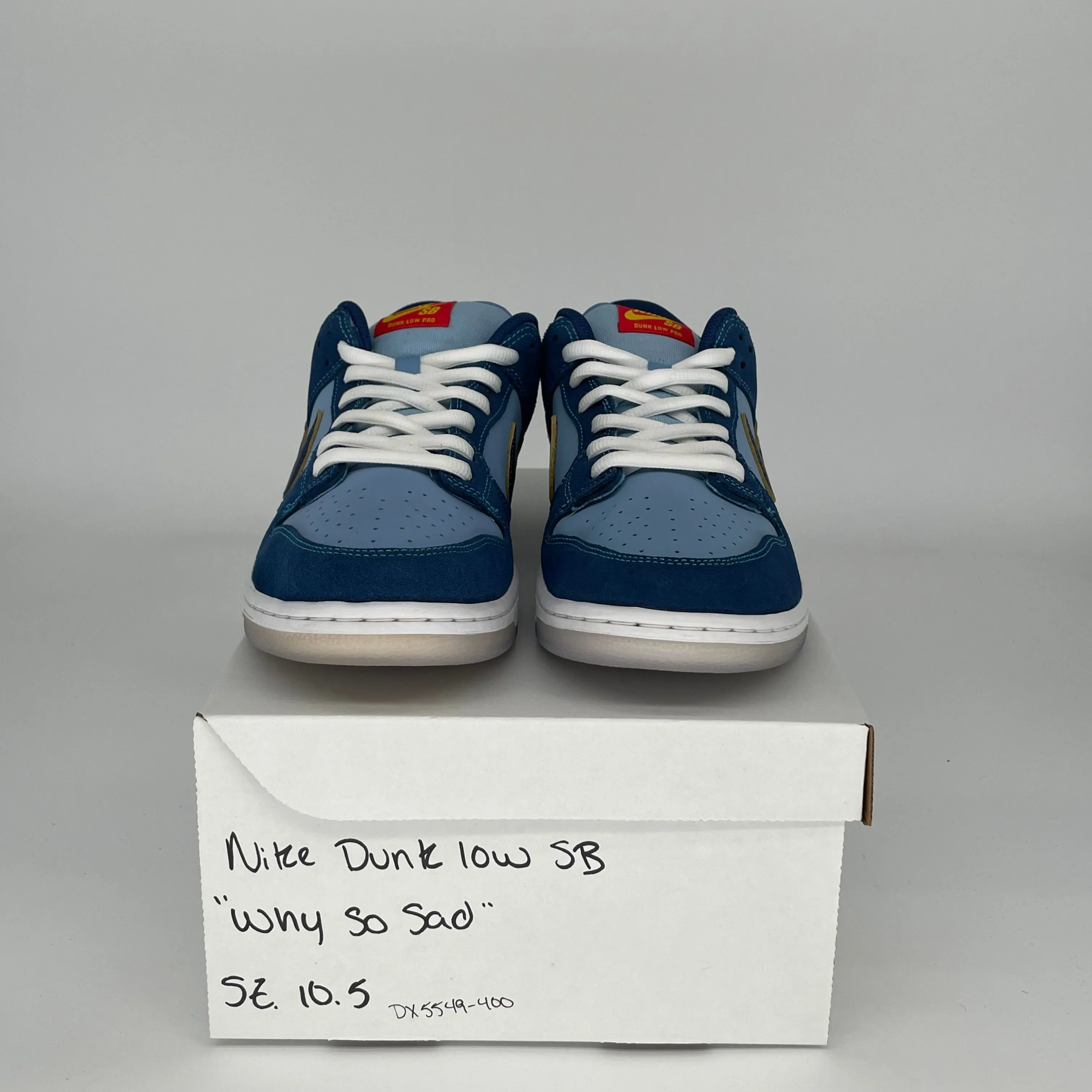 NIKE SB DUNK LOW WHY SO SAD SIZE 10.5 DX5549-400