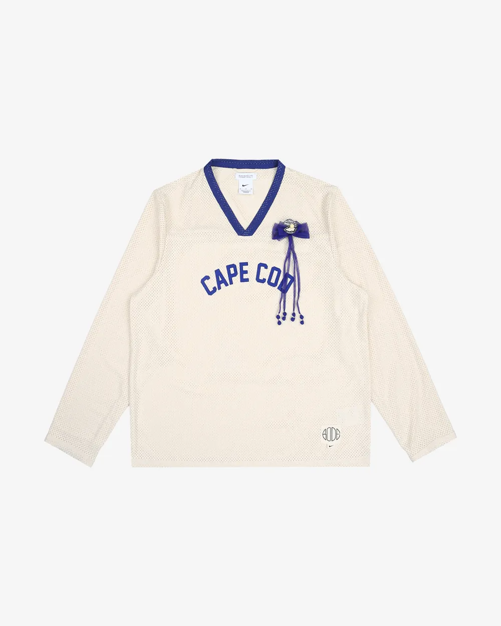 NIKE X BODE MESH JERSEY ECRU ROYAL BLUE (NEW)