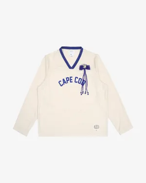 NIKE X BODE MESH JERSEY ECRU ROYAL BLUE (NEW)