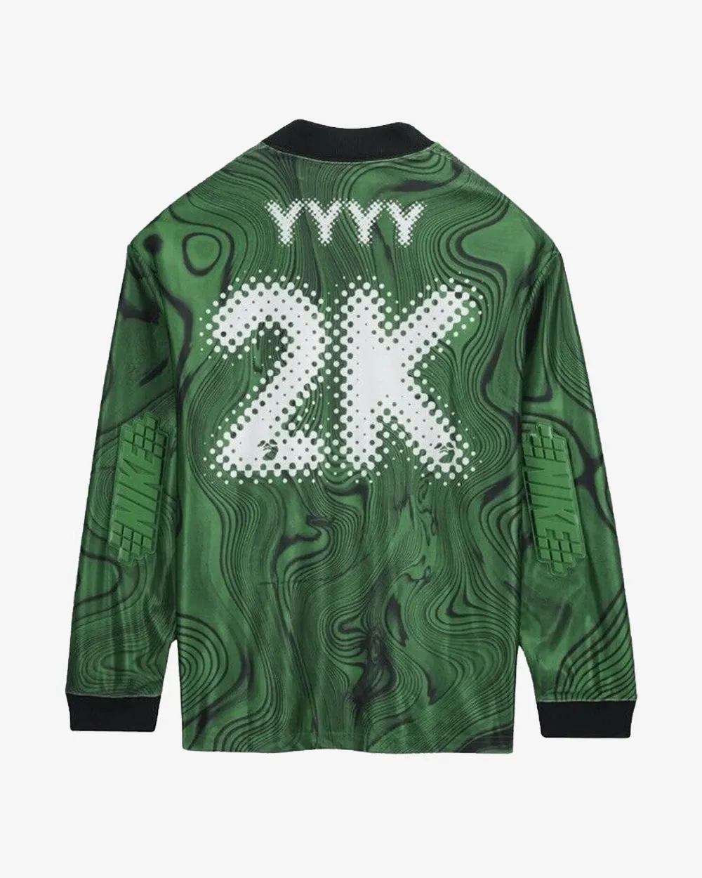 NIKE X OFF WHITE ALLOVER PRINT JERSEY KELLY GREEN (NEW)