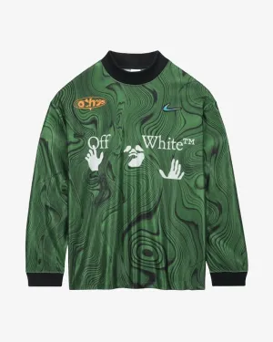 NIKE X OFF WHITE ALLOVER PRINT JERSEY KELLY GREEN (NEW)