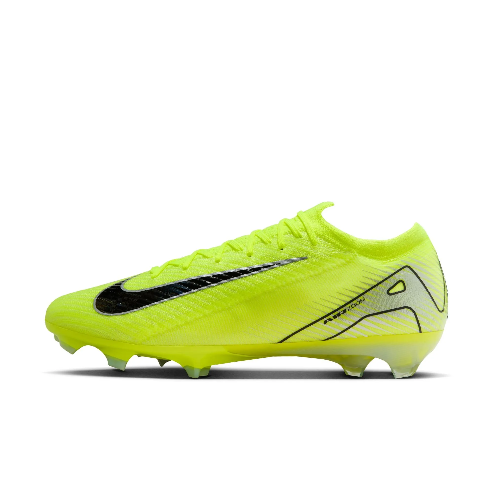 Nike Zoom Mercurial Vapor 16 Elite FG Soccer Cleats - Yellow/ Volt/ Black