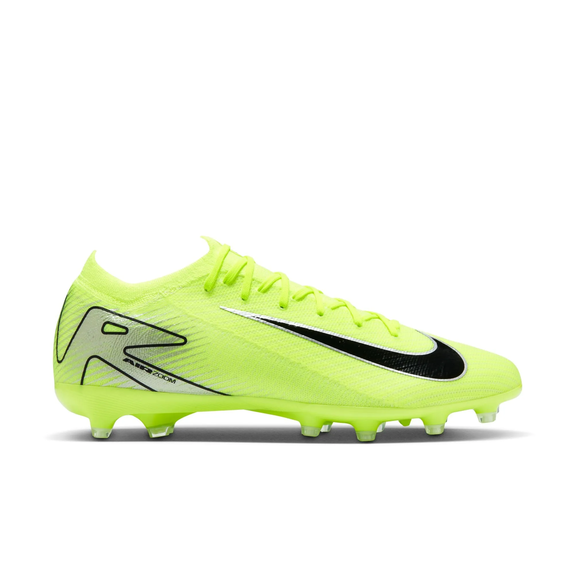 Nike Zoom Mercurial Vapor 16 Pro AG-Pro Low-Top Soccer Cleats - Yellow/ Metallic Volt/ Black Volt