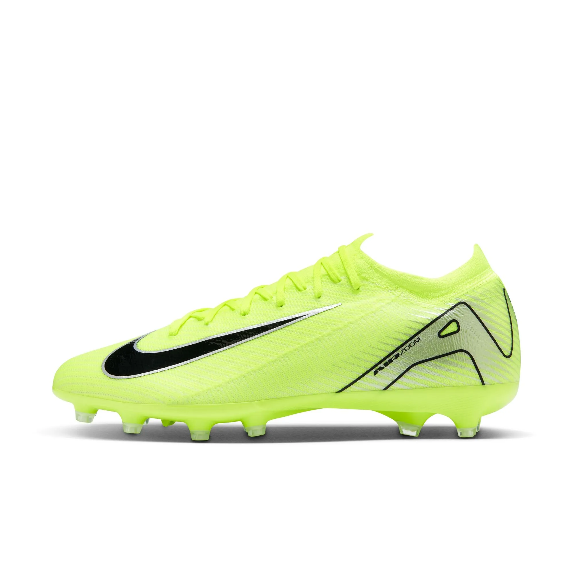 Nike Zoom Mercurial Vapor 16 Pro AG-Pro Low-Top Soccer Cleats - Yellow/ Metallic Volt/ Black Volt