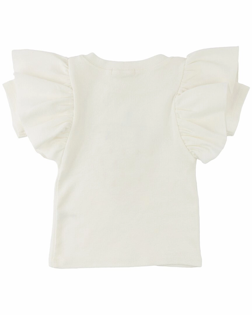 oh baby! Strawberry Applique Cotton Baby Rib Tee Girls Tunic Top