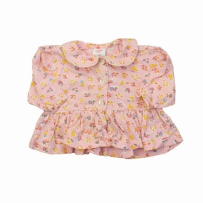 Oilily Girls Pink | Multi Long Sleeve Shirt ruffle tops girls, long sleeve tees girls