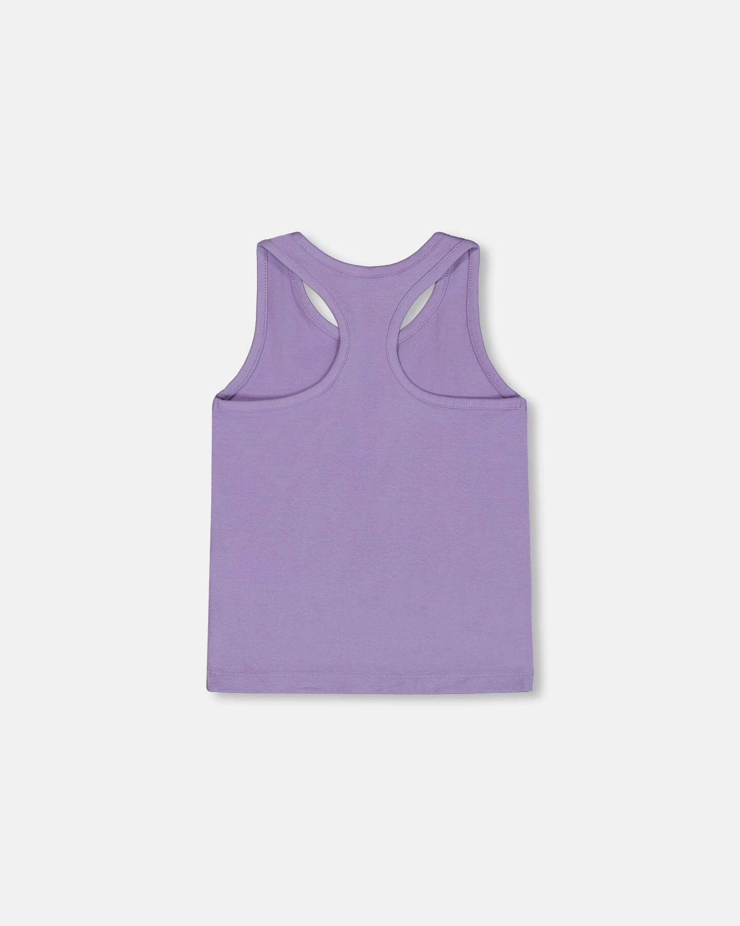 Organic Cotton Racerback Tank Top Floral Mauve Girls Tunic Top