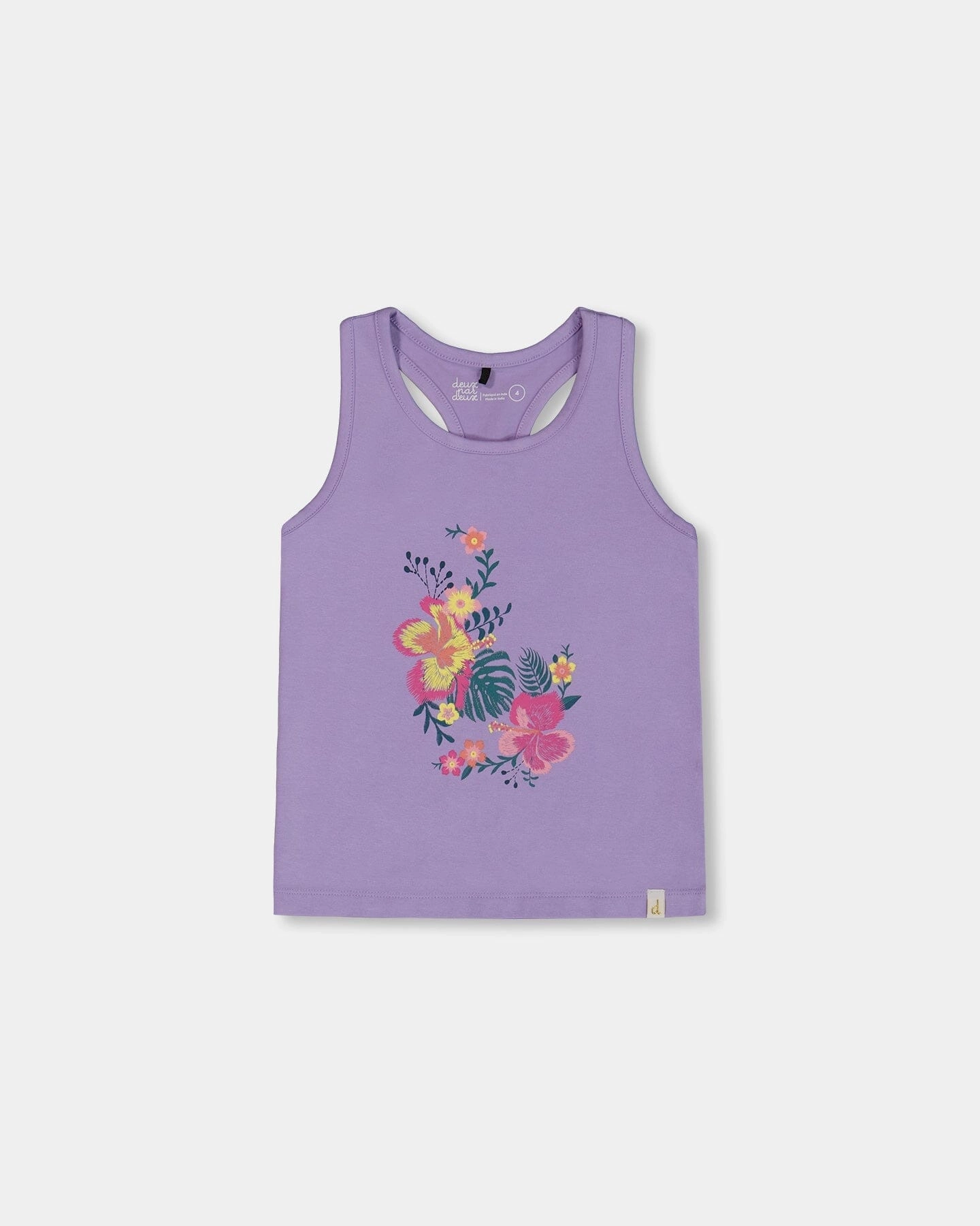 Organic Cotton Racerback Tank Top Floral Mauve ruffle tops girls, long sleeve tees girls