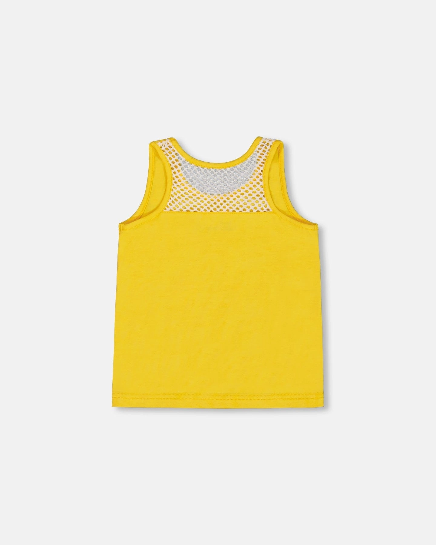 Organic Cotton Tank Top Yellow And Cherries Girls Tunic Top