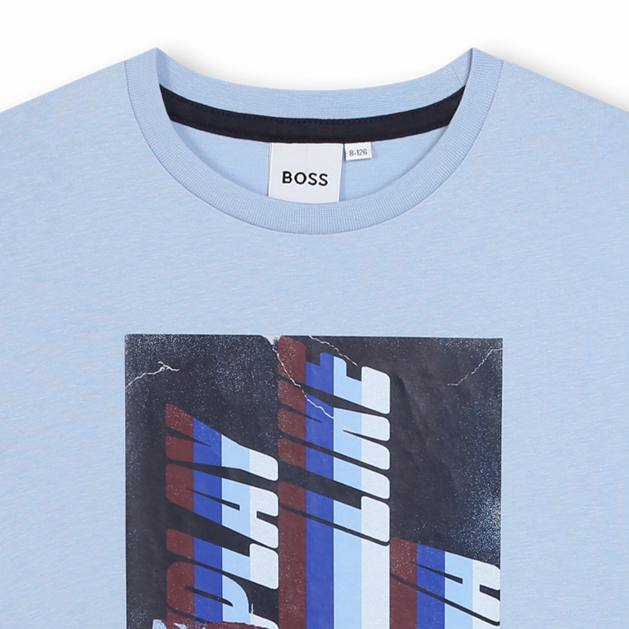 Pale Blue T-Shirt Boys Henley T Shirt