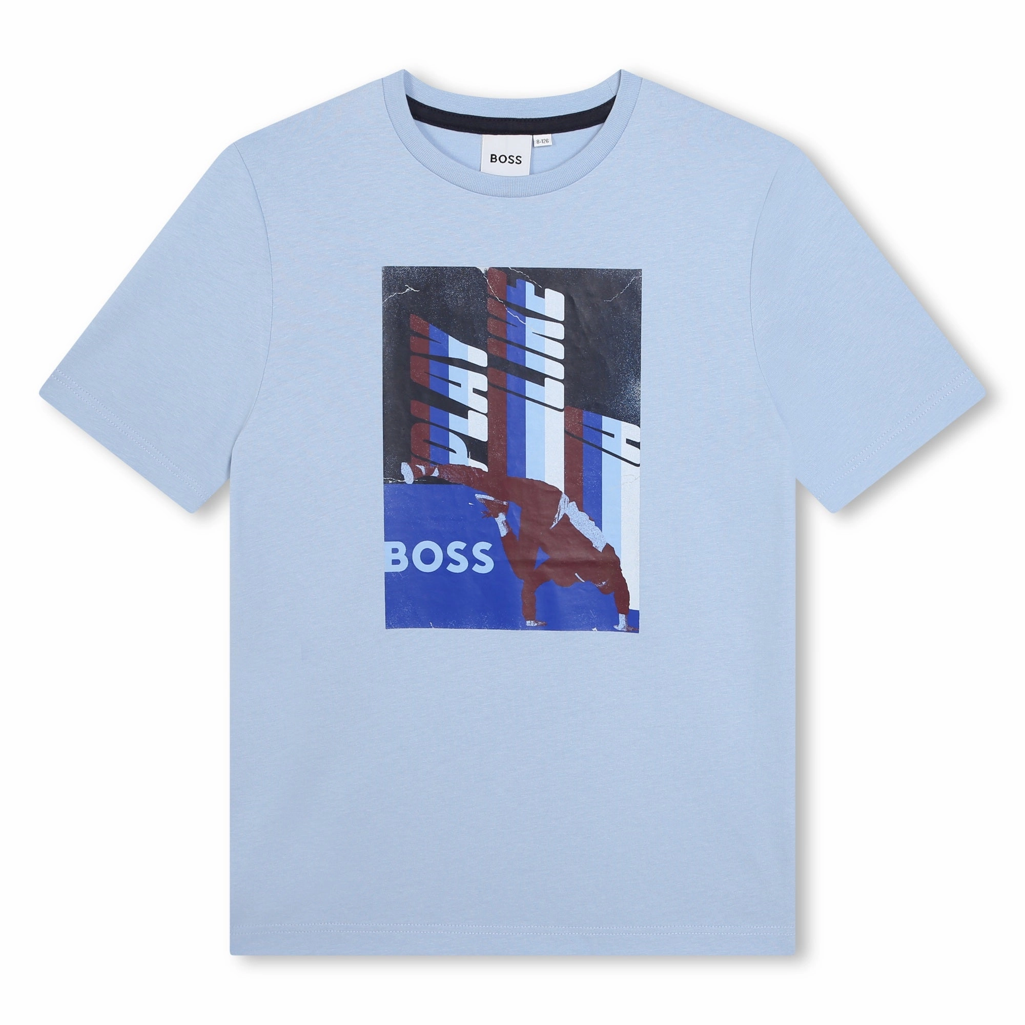 Pale Blue T-Shirt Boys Henley T Shirt