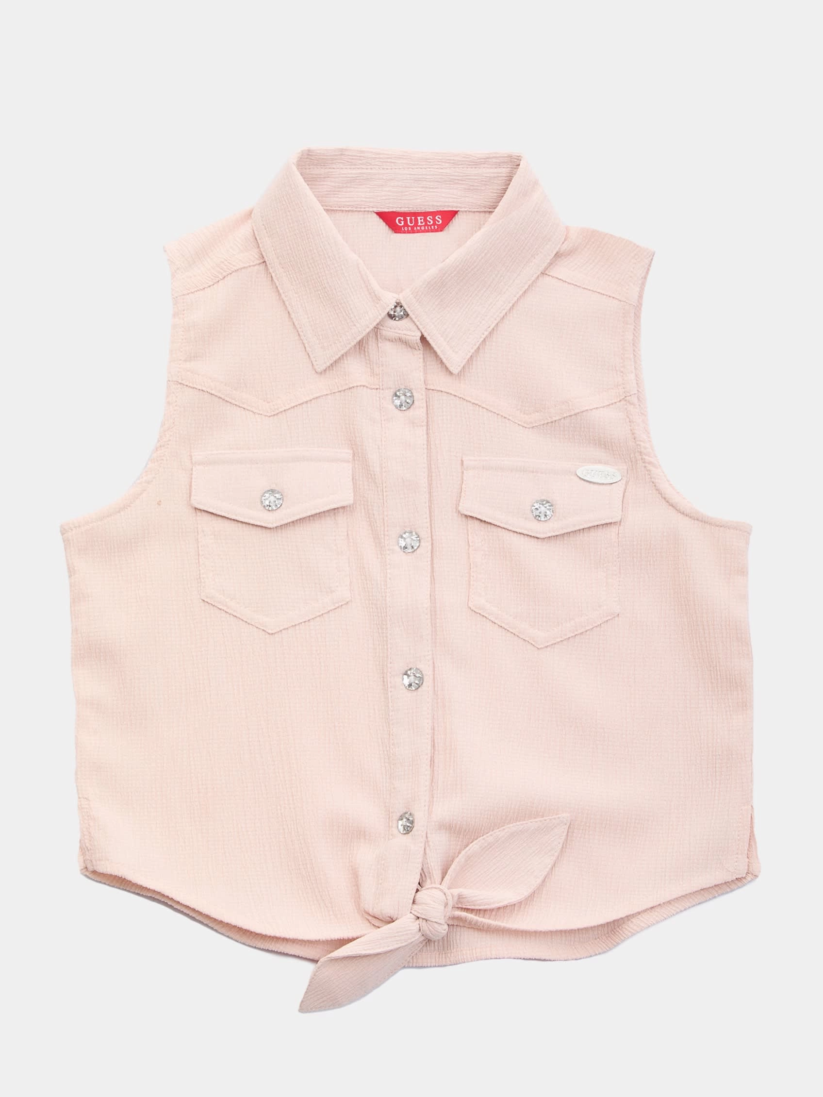 Patty Button-Up Vest (7-14) ruffle tops girls, long sleeve tees girls