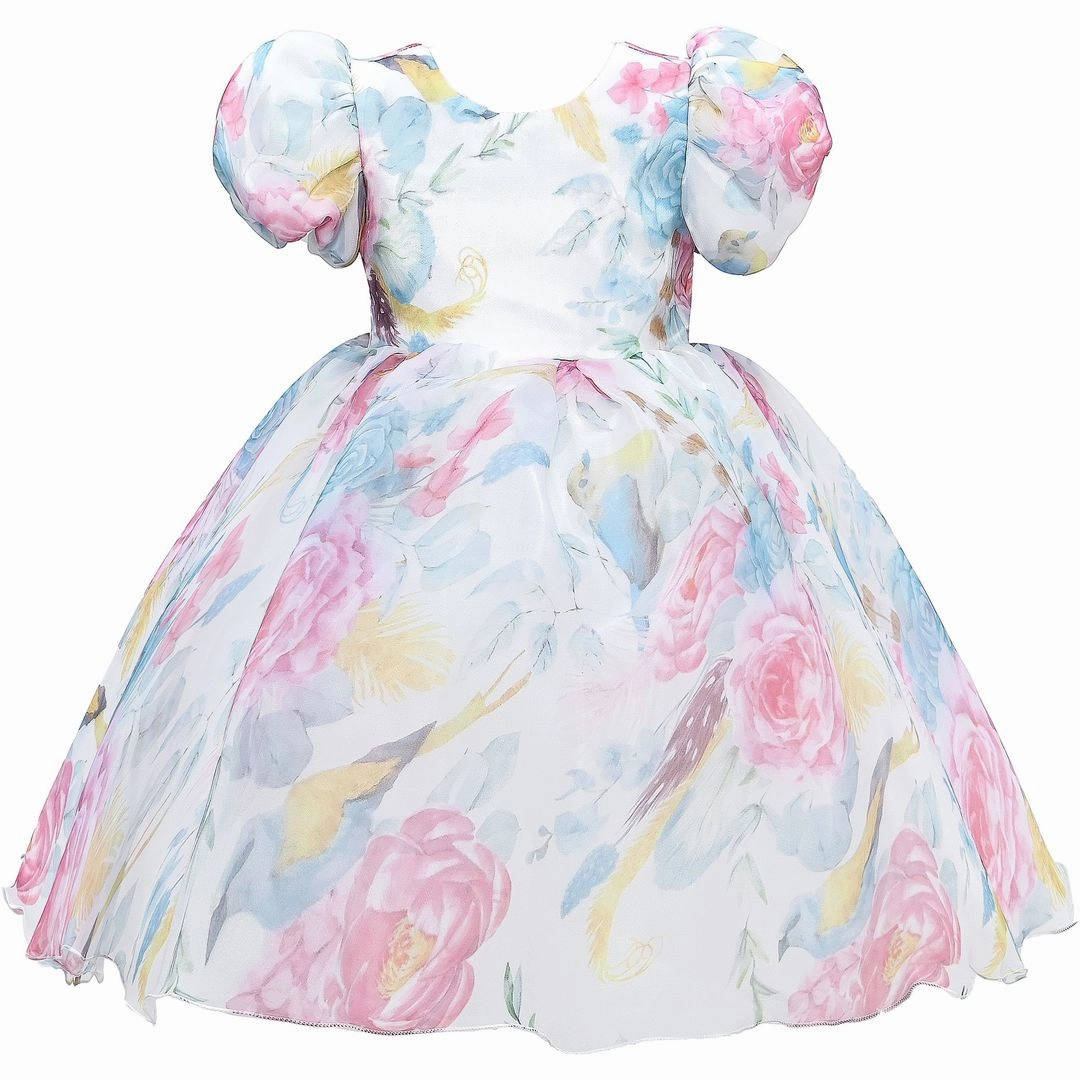 Pink Chablis Floral Garden Organza Dress graphic tees for boys, polo shirts boys