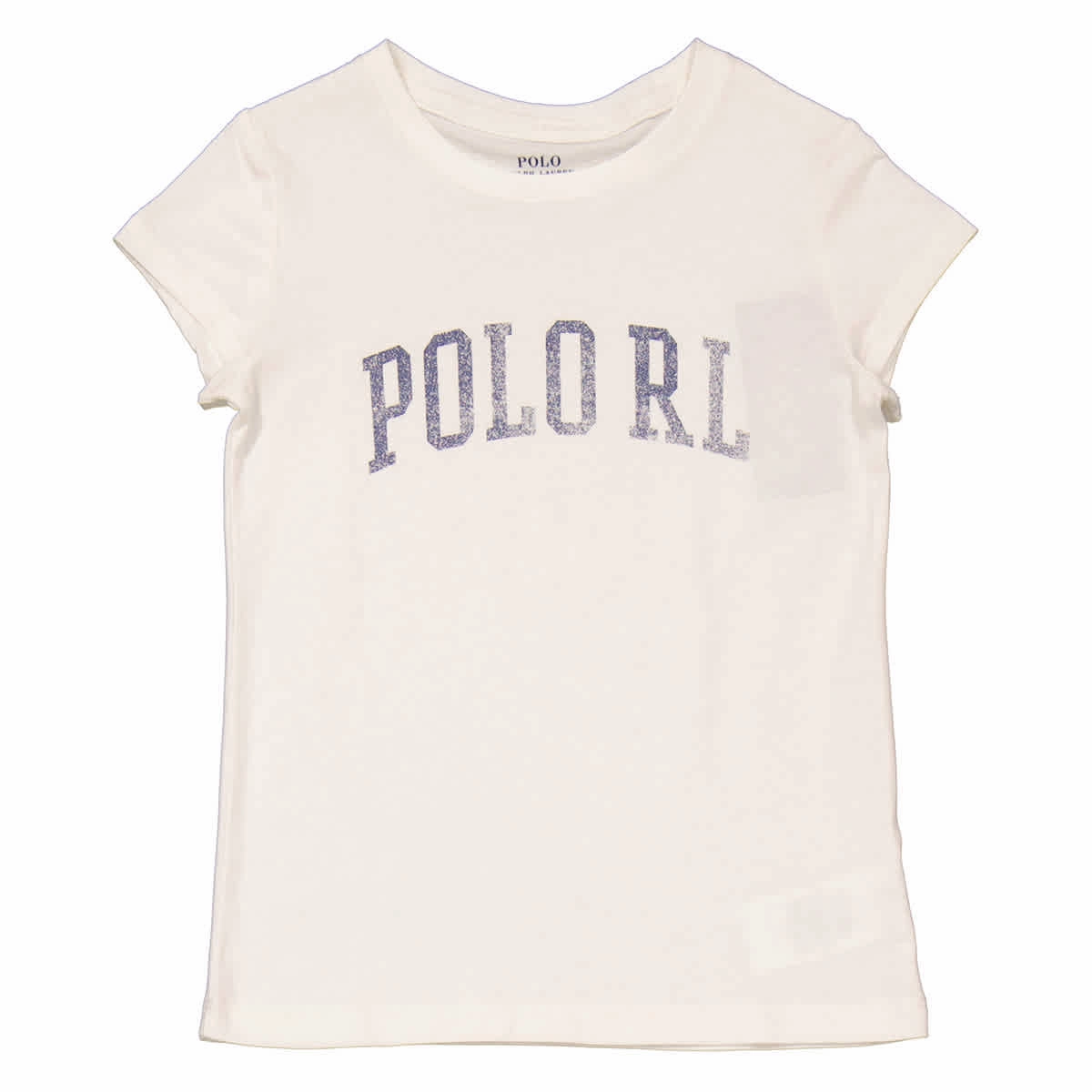 Polo Ralph Lauren Girls Deckwash White Graphic Cotton T-Shirt ruffle tops girls, long sleeve tees girls