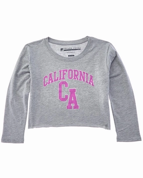 Prince Peter California Crop T-Shirt ruffle tops girls, long sleeve tees girls