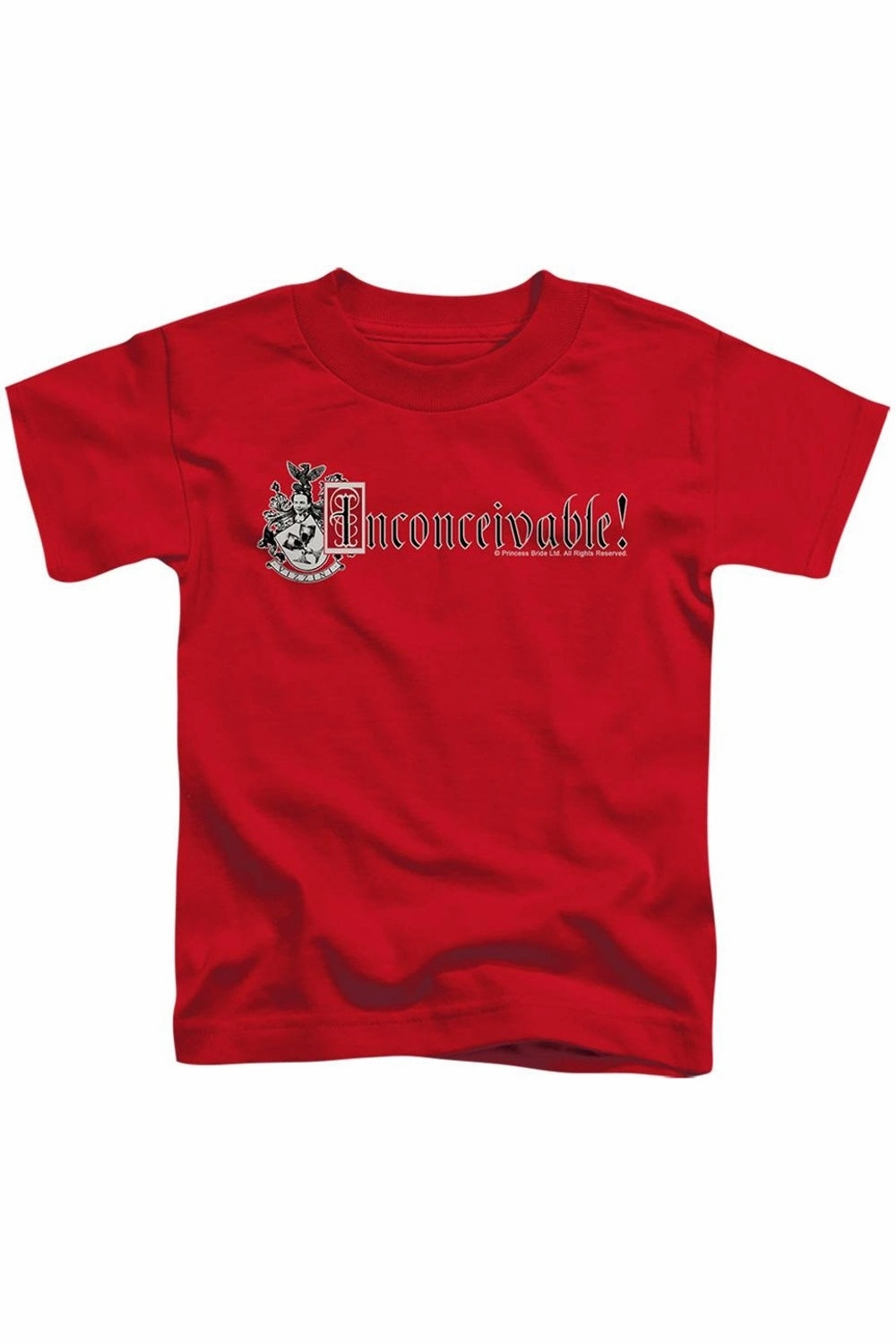 Princess Bride Vizzini Crest Short Sleeve Juvenile Tee / T-Shirt graphic tees for boys, polo shirts boys