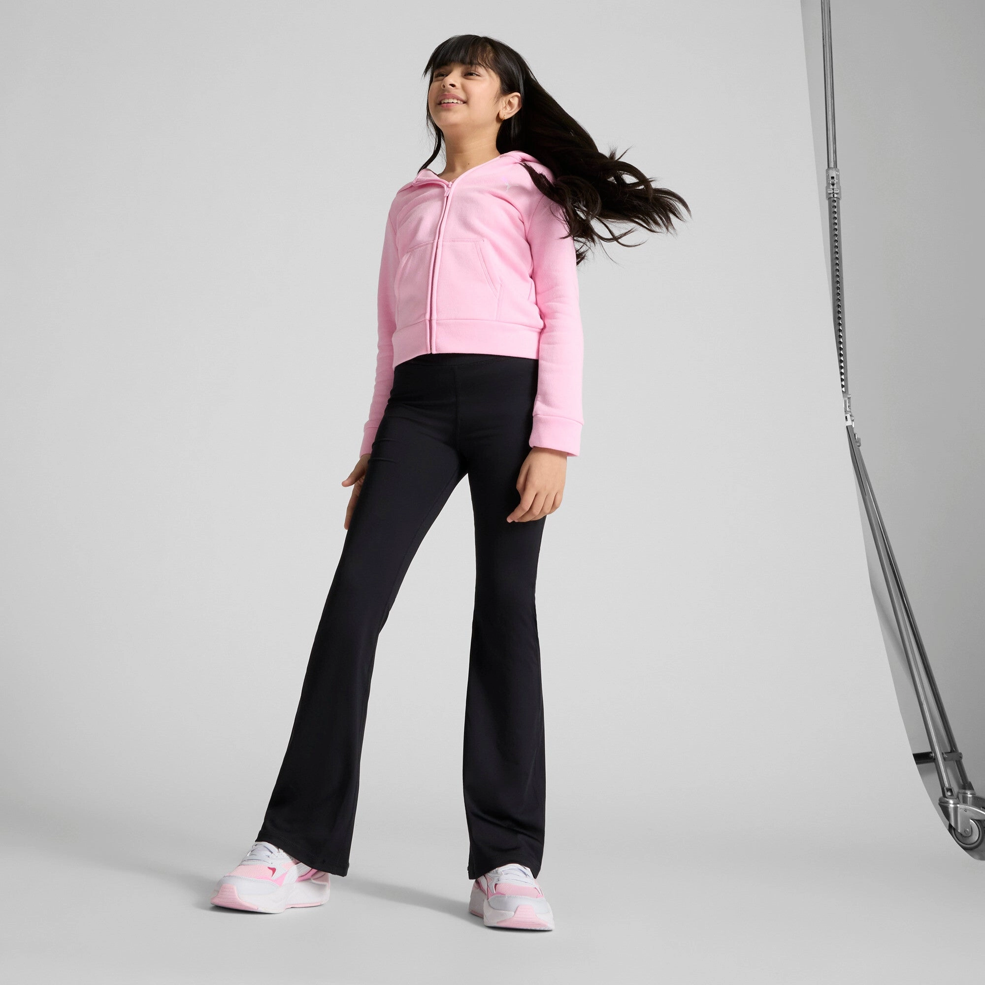 PUMA Big Kids' Girls' Core Zip-Up Girls Seamless Sportswear