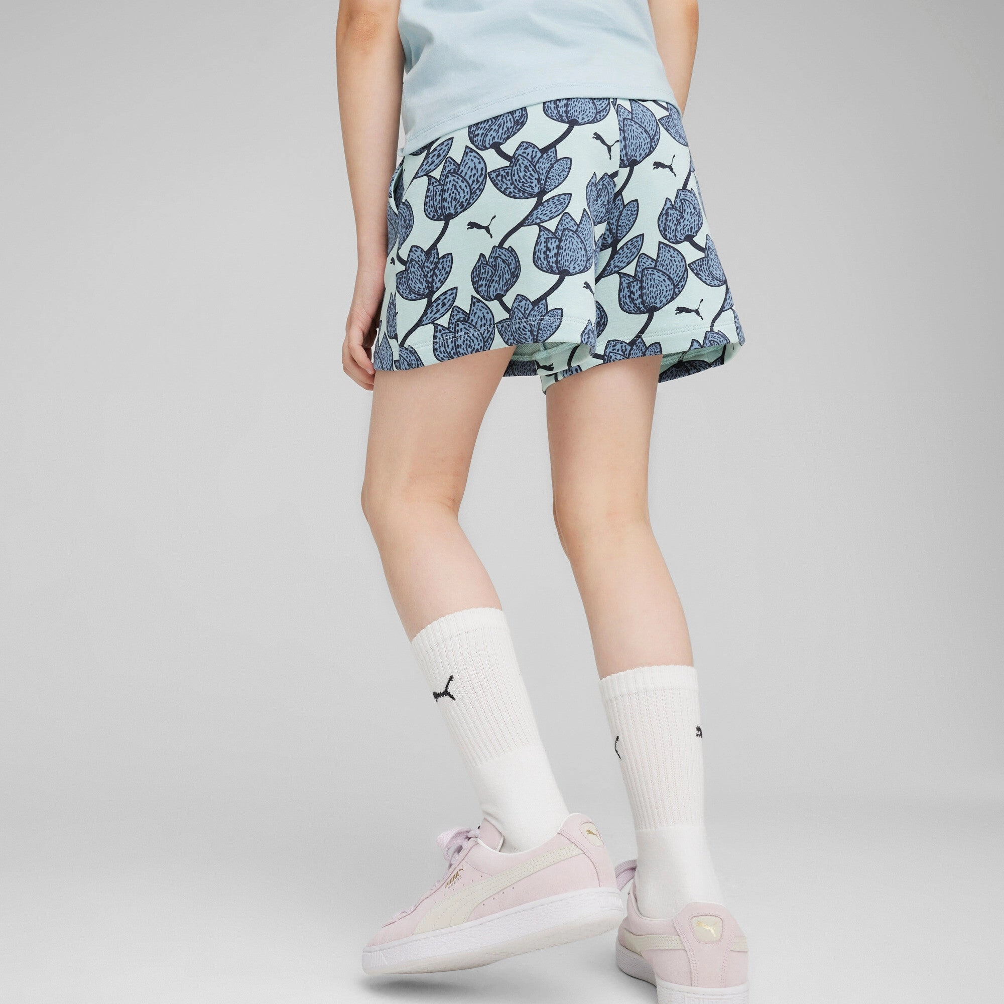 PUMA Big Kids' Girls' ESS  BLOSSOM Shorts Girls Seamless Sportswear