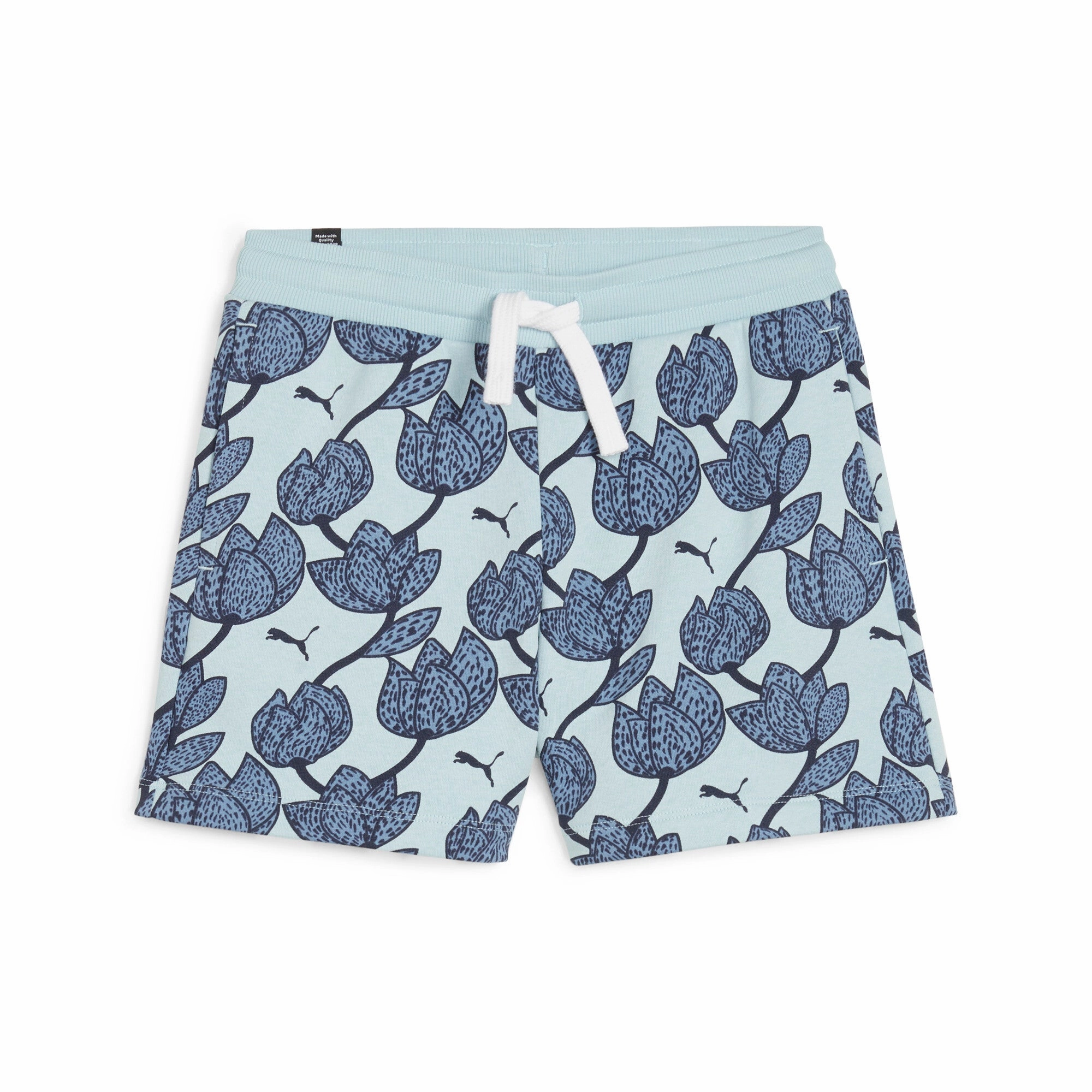 PUMA Big Kids' Girls' ESS  BLOSSOM Shorts girls workout sets, yoga pants girls