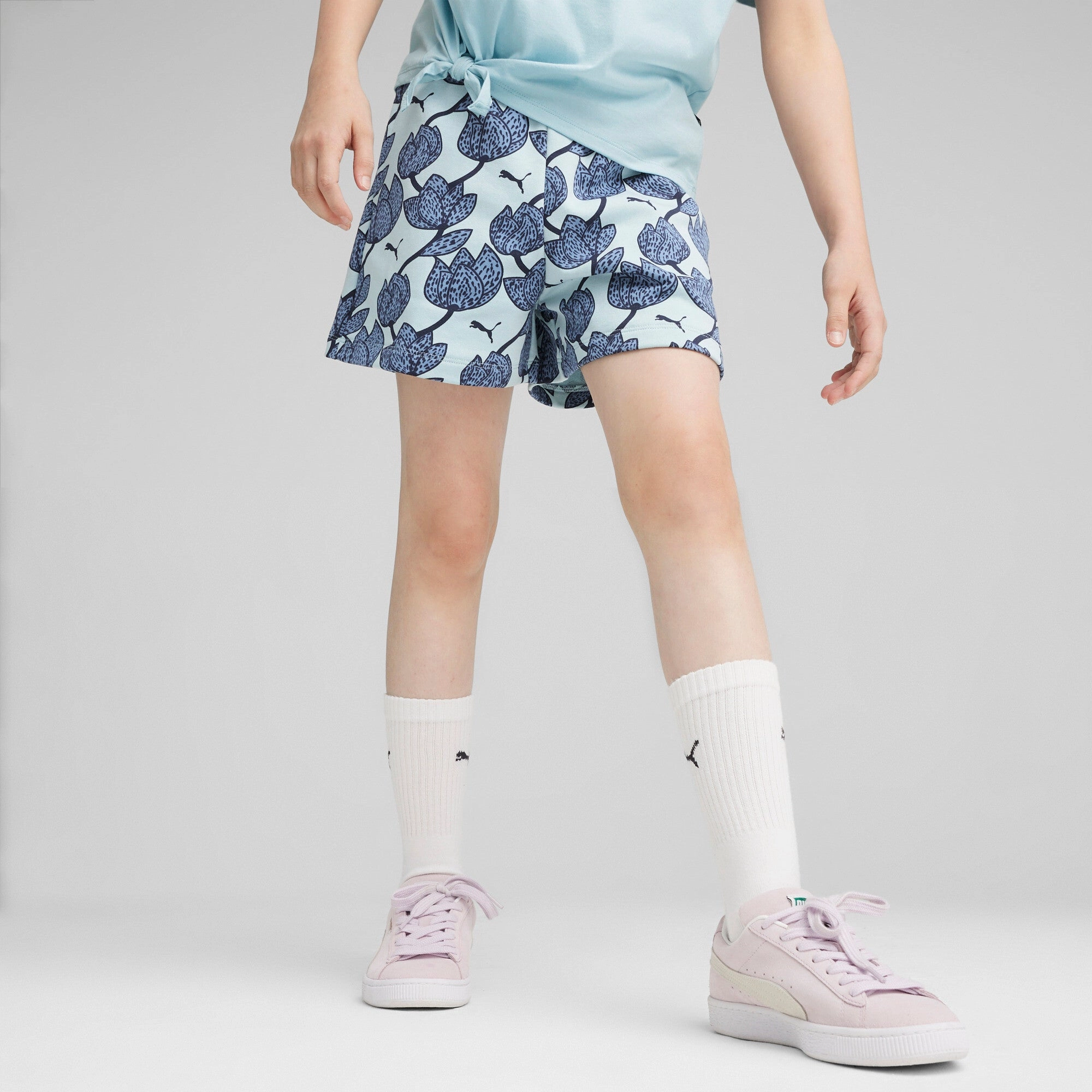 PUMA Big Kids' Girls' ESS  BLOSSOM Shorts Girls Seamless Sportswear