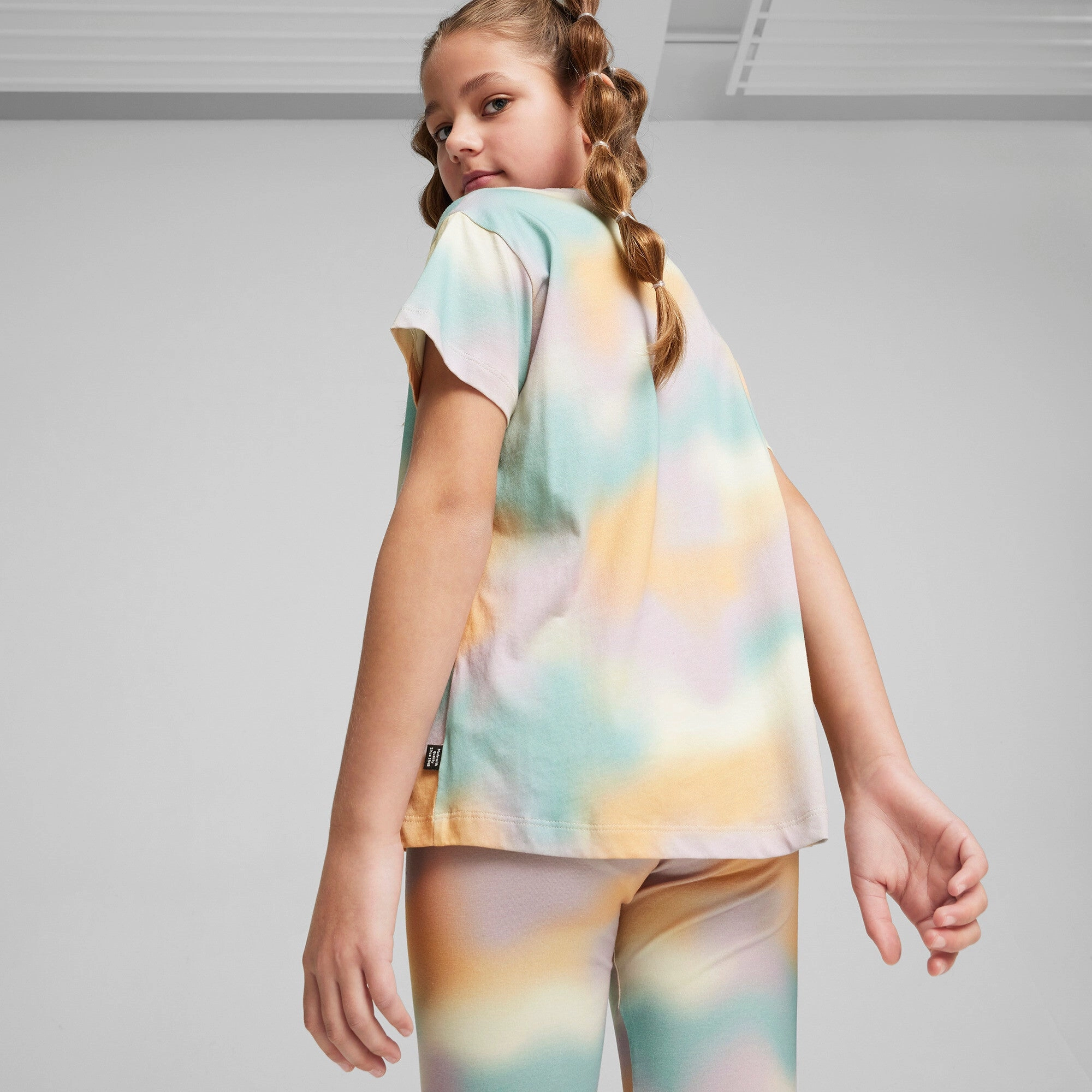 PUMA Big Kids' Girls' ESS  SUMMER DAZE Tee Girls Seamless Sportswear