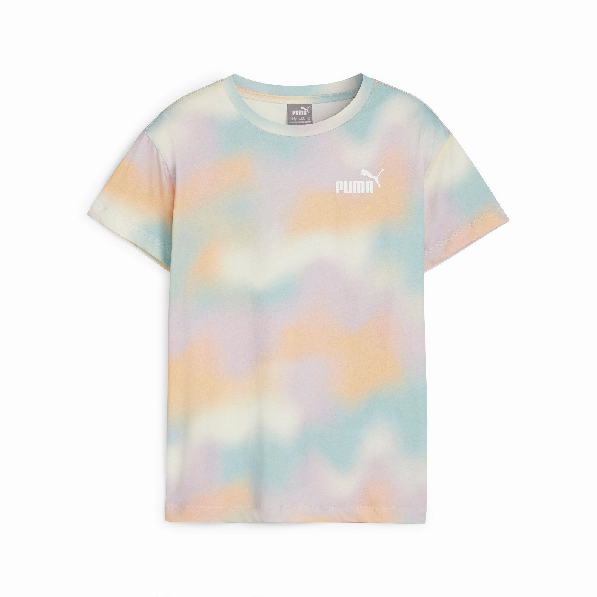PUMA Big Kids' Girls' ESS  SUMMER DAZE Tee girls workout sets, yoga pants girls