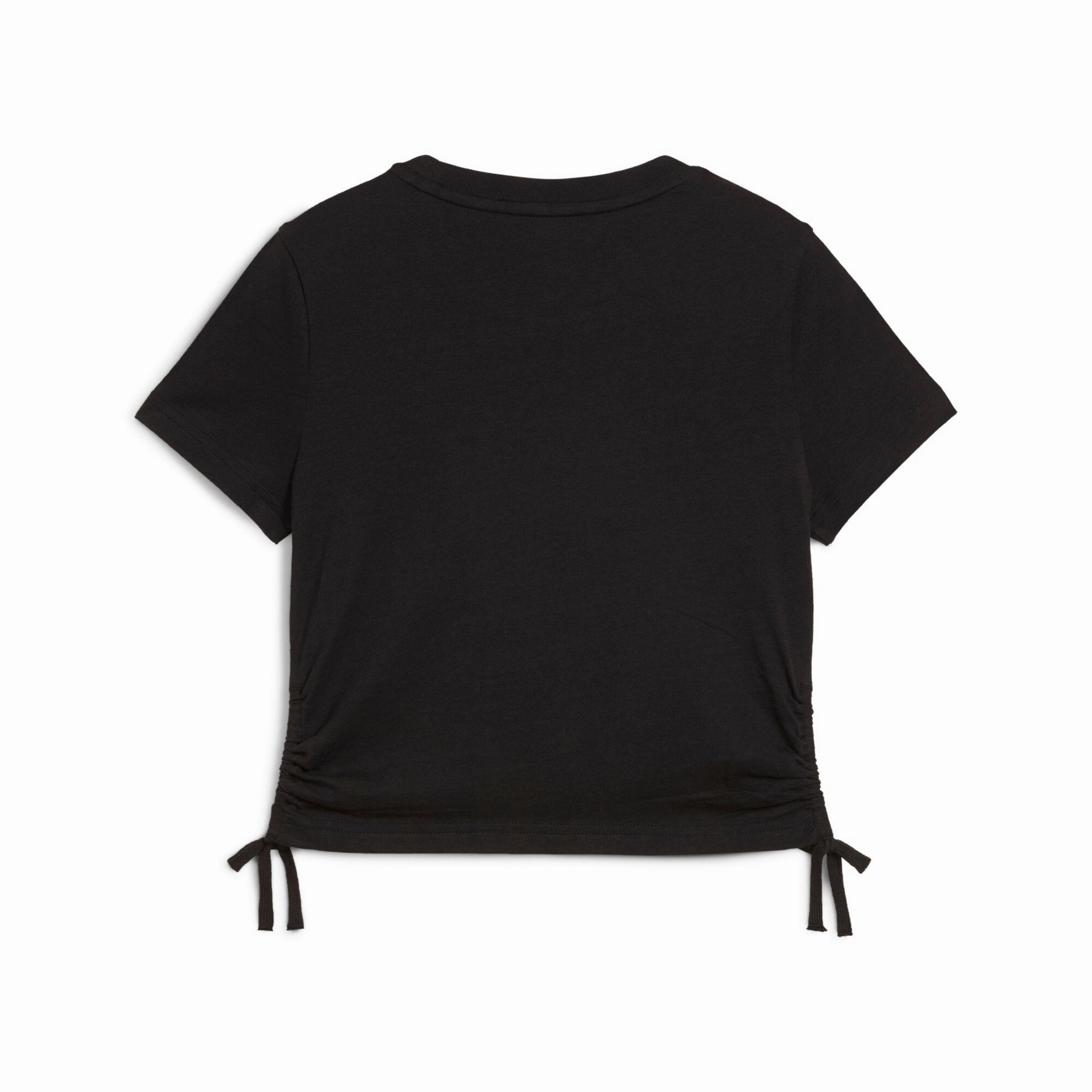 PUMA Big Kids' Girls' Essentials Animal Logo Infill Knotted Tee Girls Seamless Sportswear