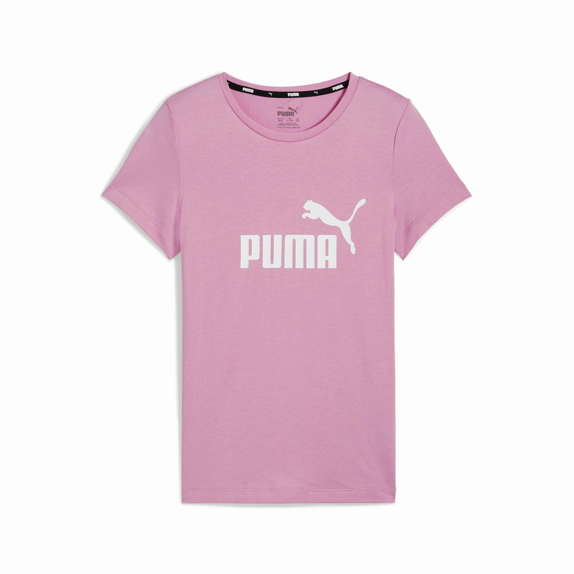PUMA Big Kids' Girls' Essentials Logo Tee Girls Seamless Sportswear