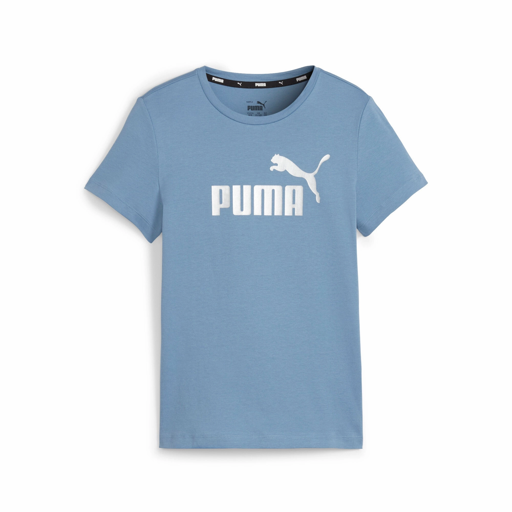 PUMA Big Kids' Girls' Essentials  Logo Tee Girls Seamless Sportswear